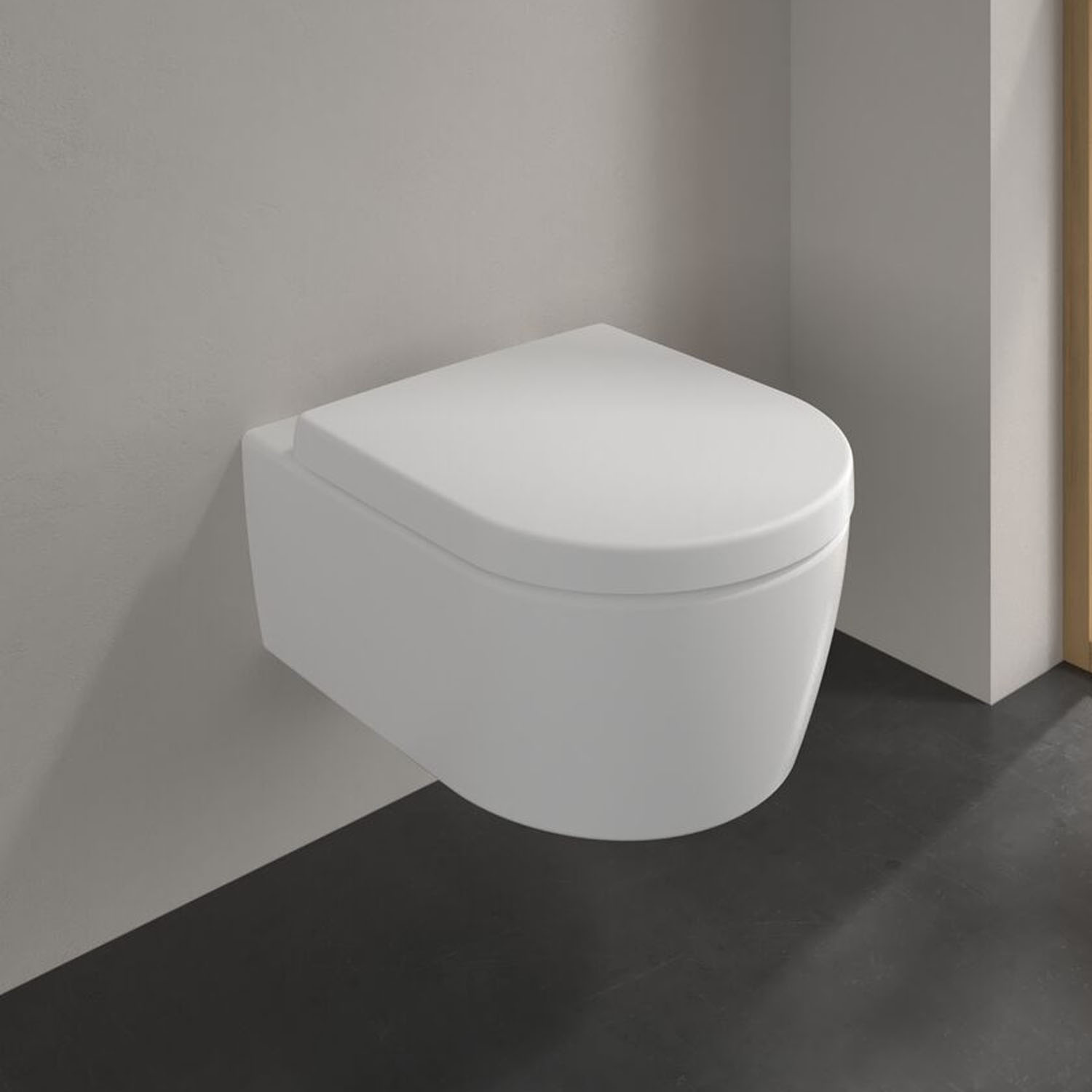 Villeroy & Boch ViConnect Pro 2.0 Frame with Arto Rimless Wall Mounted Toilet, Flush Plate & Soft Close Toilet Seat