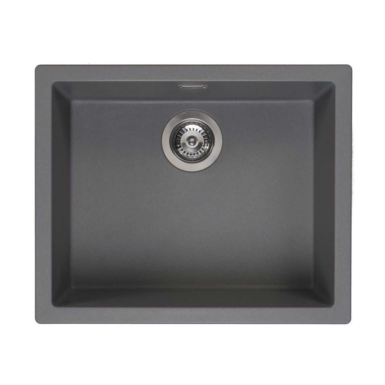 Reginox Amsterdam 50 Single Bowl Granite Composite Inset / Undermount Kitchen Sink & Waste Kit - 560 x 460mm