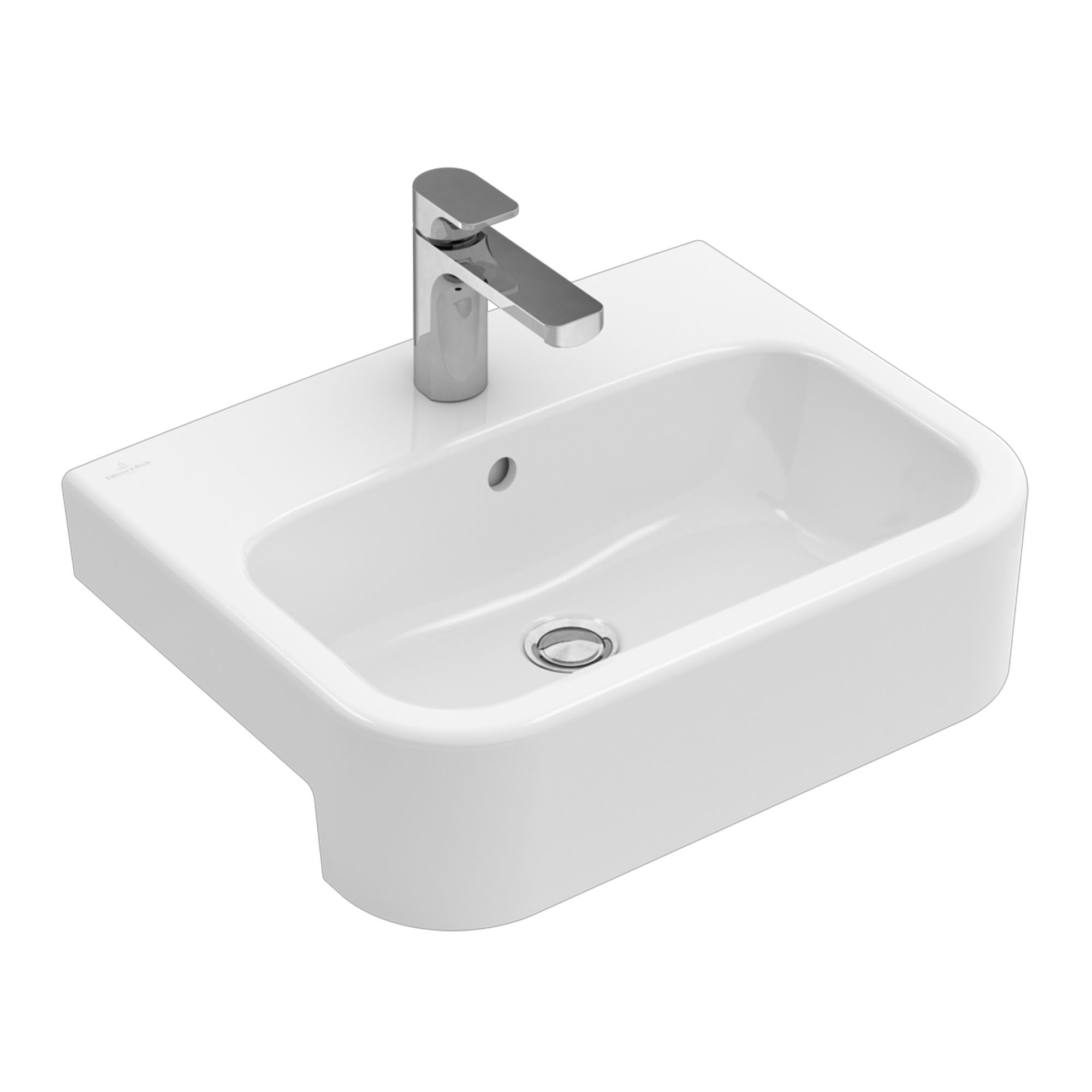 Villeroy & Boch Architectura 550mm Curved Semi Recessed Basin