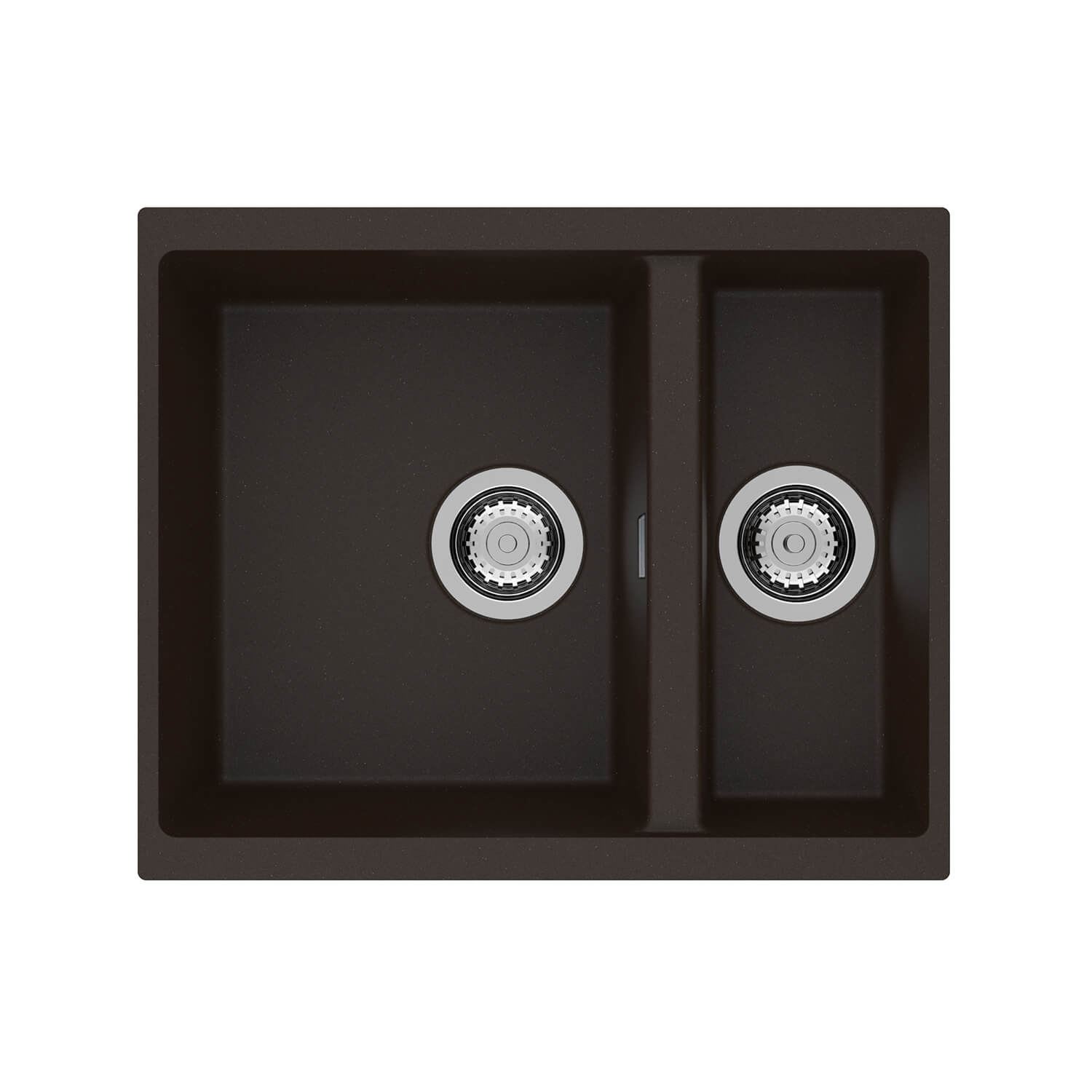 Clearwater Siena 1.5 Bowl Granite Composite Undermount Kitchen Sink & Waste - 555 x 460mm