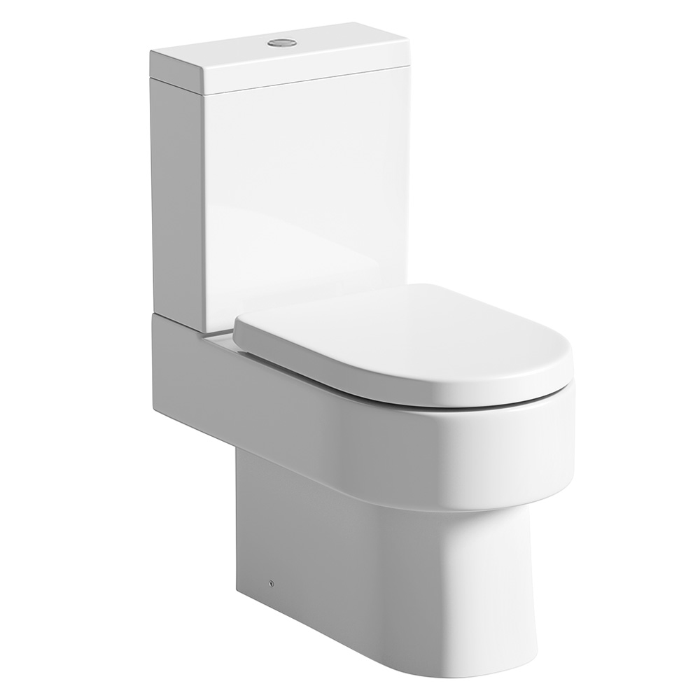 Auk Modern Close Coupled Toilet with Soft Close Seat