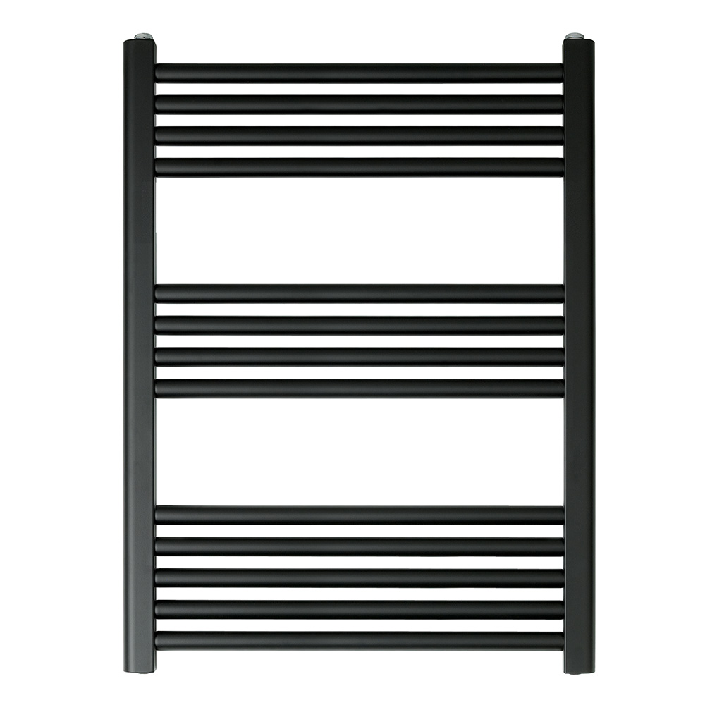 EliteHeat Steel Ladder Heated Towel Rail 25mm Bars - Matt Black