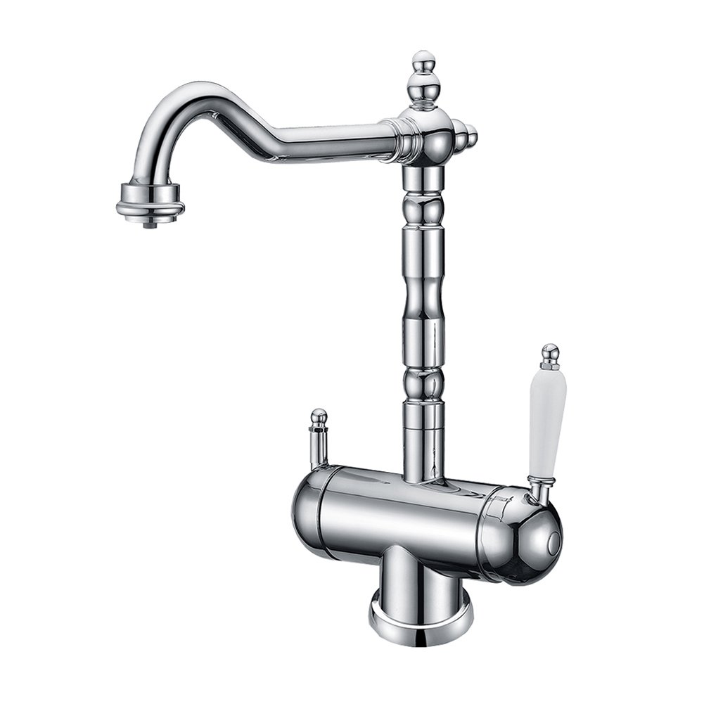 The Tap Factory Wisteria Traditional 4 in 1 Instant Hot & Cold Boiling Water Tap with WRAS Approved Boiler Unit & Filter - Chrome