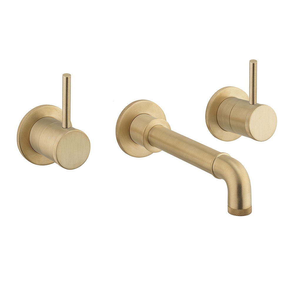 Crosswater MPRO Industrial 3 Hole Wall Mounted Basin Mixer Tap