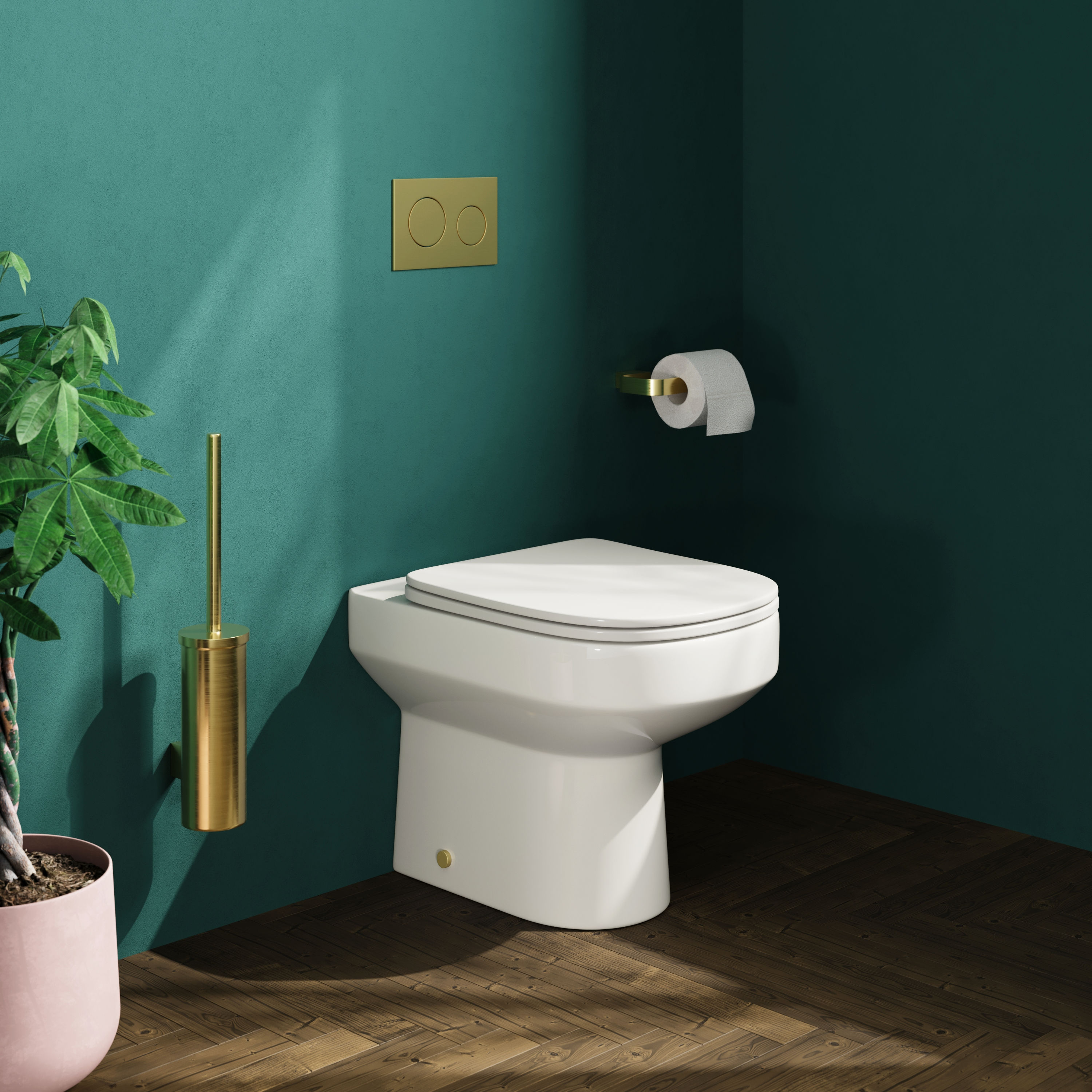 Lorraine Rimless Back To Wall Toilet & Soft Close Seat