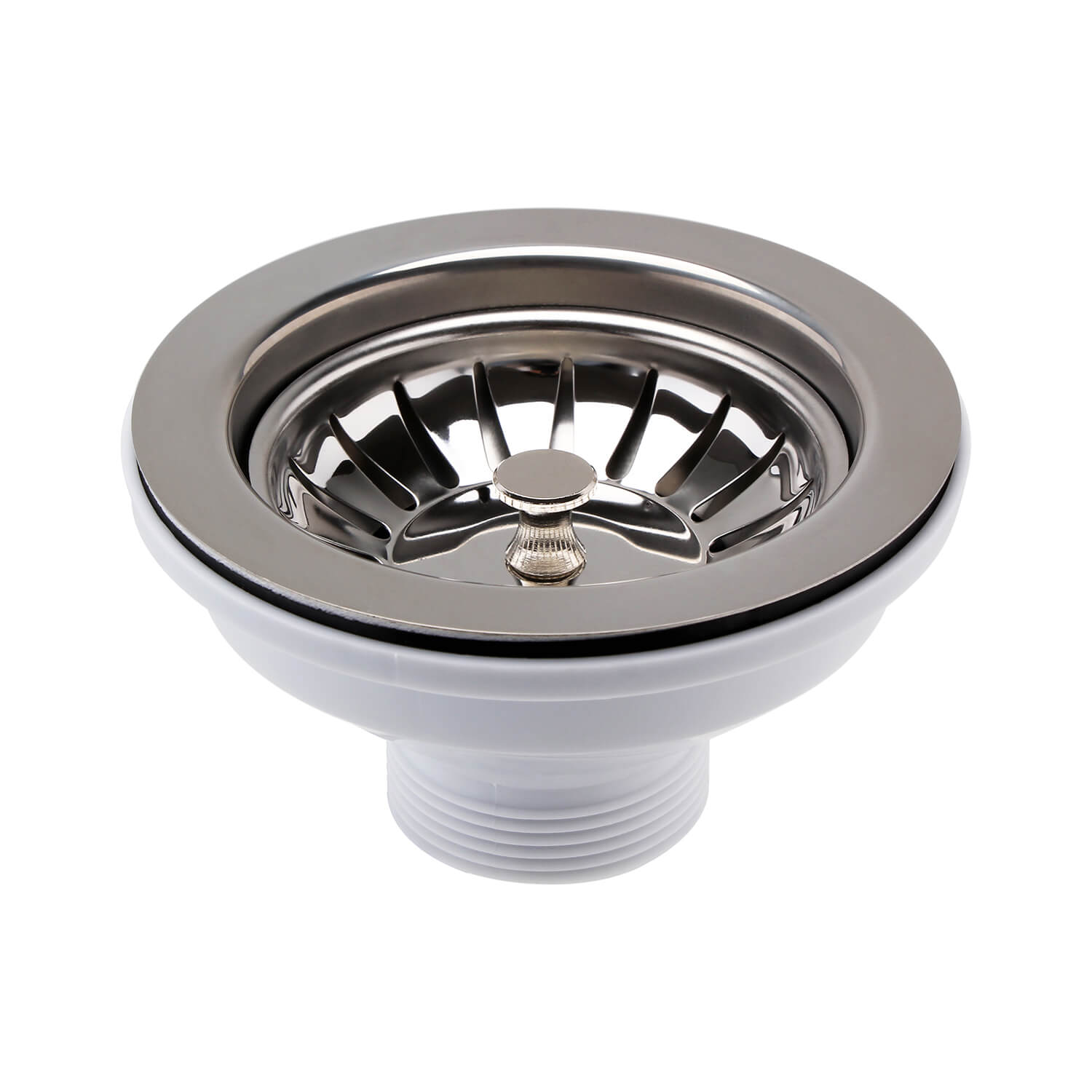 Butler & Rose 90mm Basket Strainer Kitchen Sink Waste - Chrome