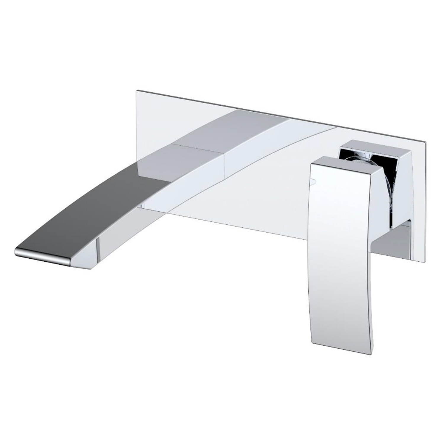 Vellamo City Wall Mounted Chrome Basin Mixer Tap