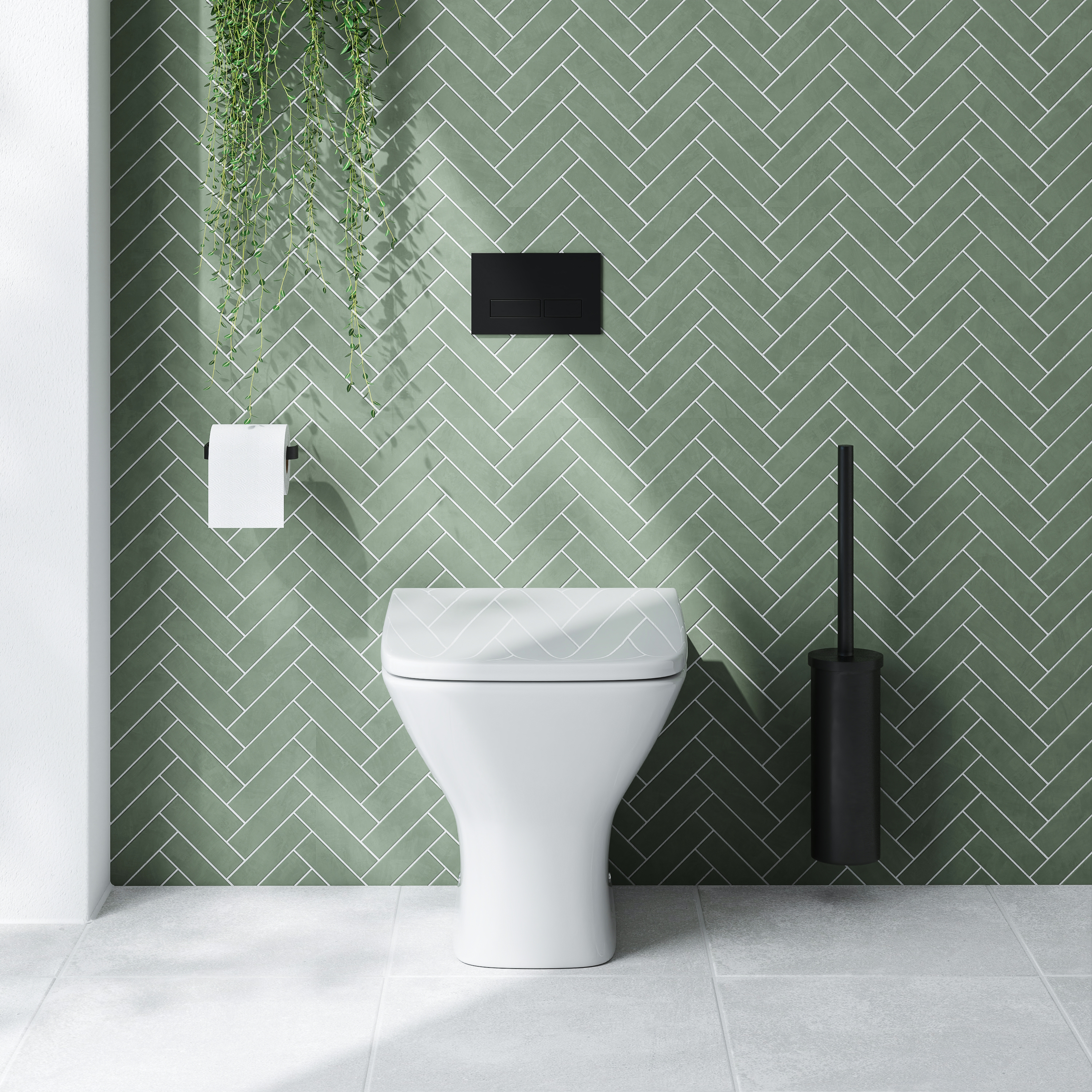 Emily Compact Rimless Back To Wall Toilet & Soft Close Seat