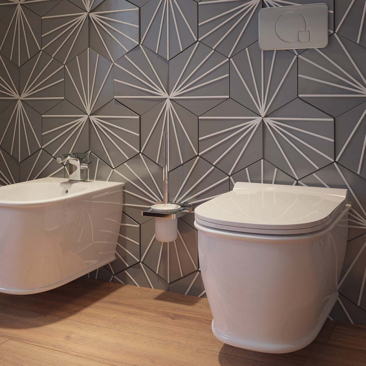 Imex Liberty Rimless Wall Hung Toilet and Soft Close Seat