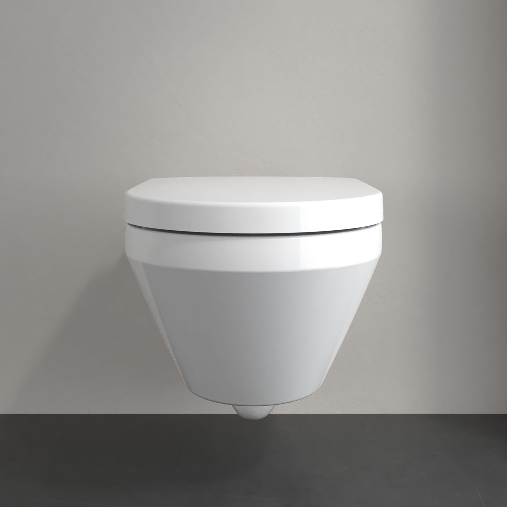 Villeroy & Boch Architectura TwistFlush Rimless Wall Mounted Toilet with Soft Close Toilet Seat 