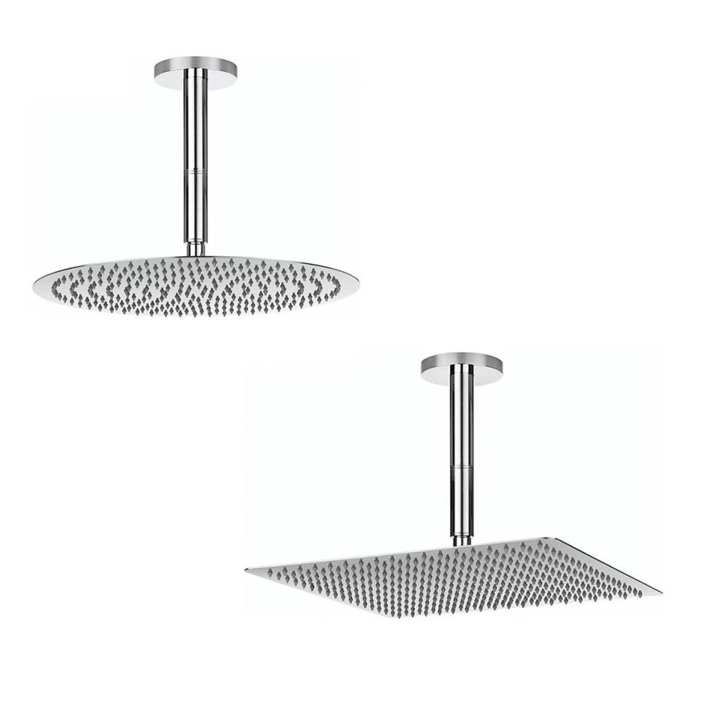 Crosswater Rex Chrome Extendable Ceiling Mounted Shower Arm - 80mm, 120mm & 200mm