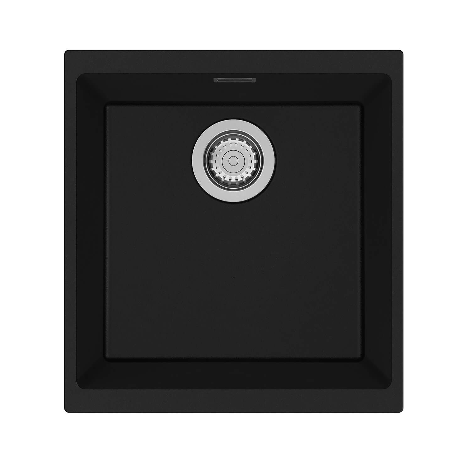 Clearwater Siena 1 Bowl Granite Composite Inset or Undermount Kitchen Sink & Waste - 430 x 460mm