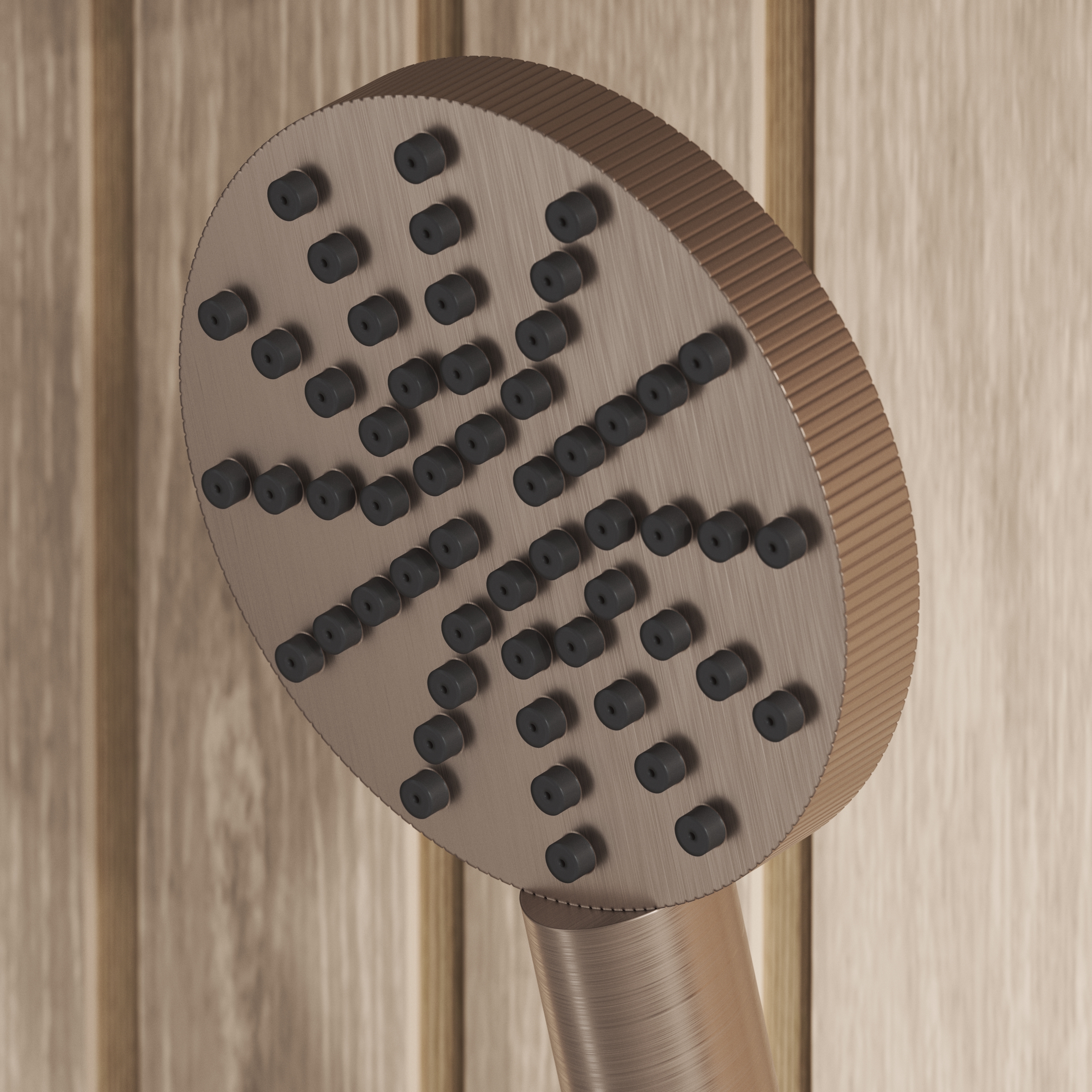 Core Fluted Slide Rail Shower Kit, Shower Handset & Hose with Integrated Elbow