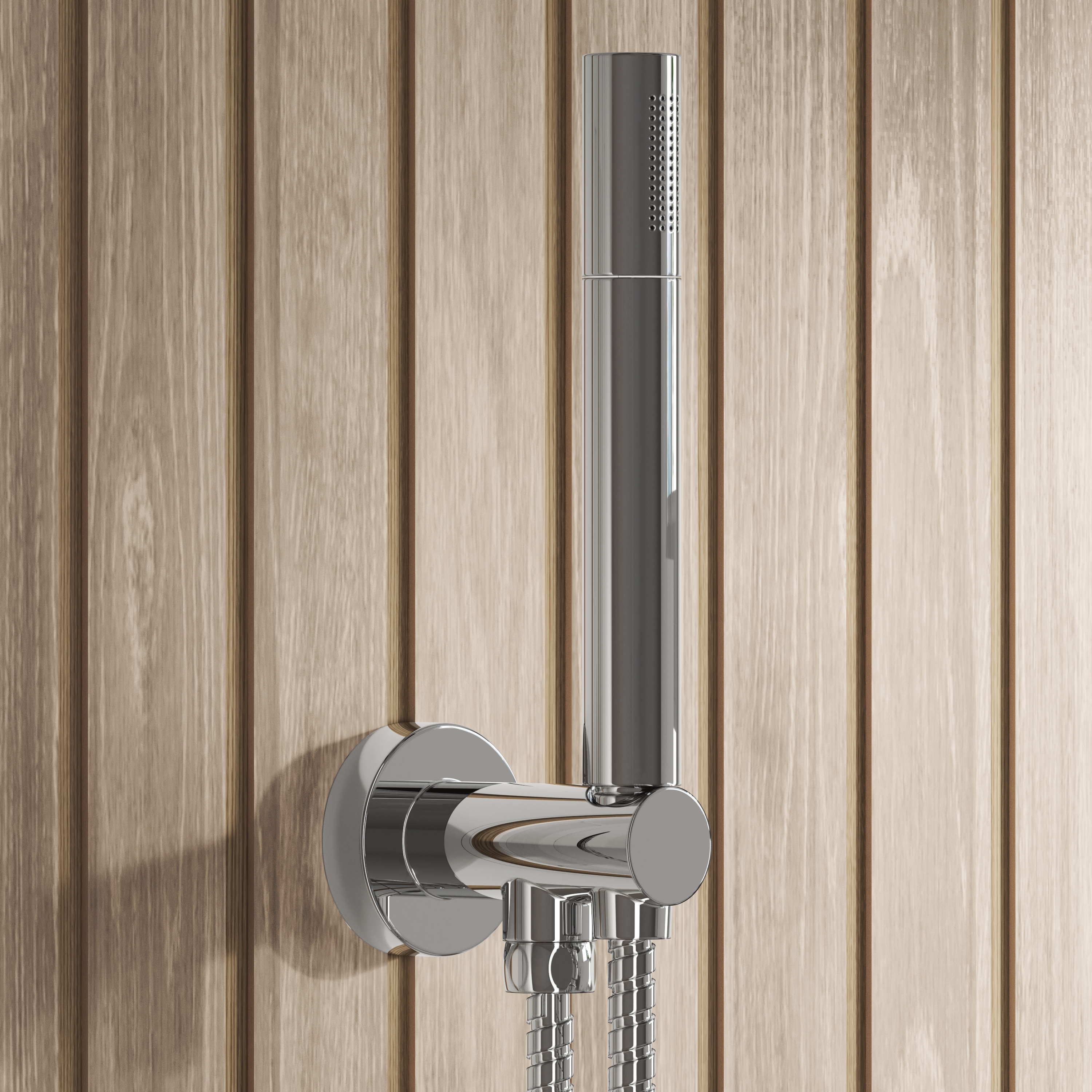Core Concealed Thermostatic Valve, Fixed Head & Shower Handset Kit