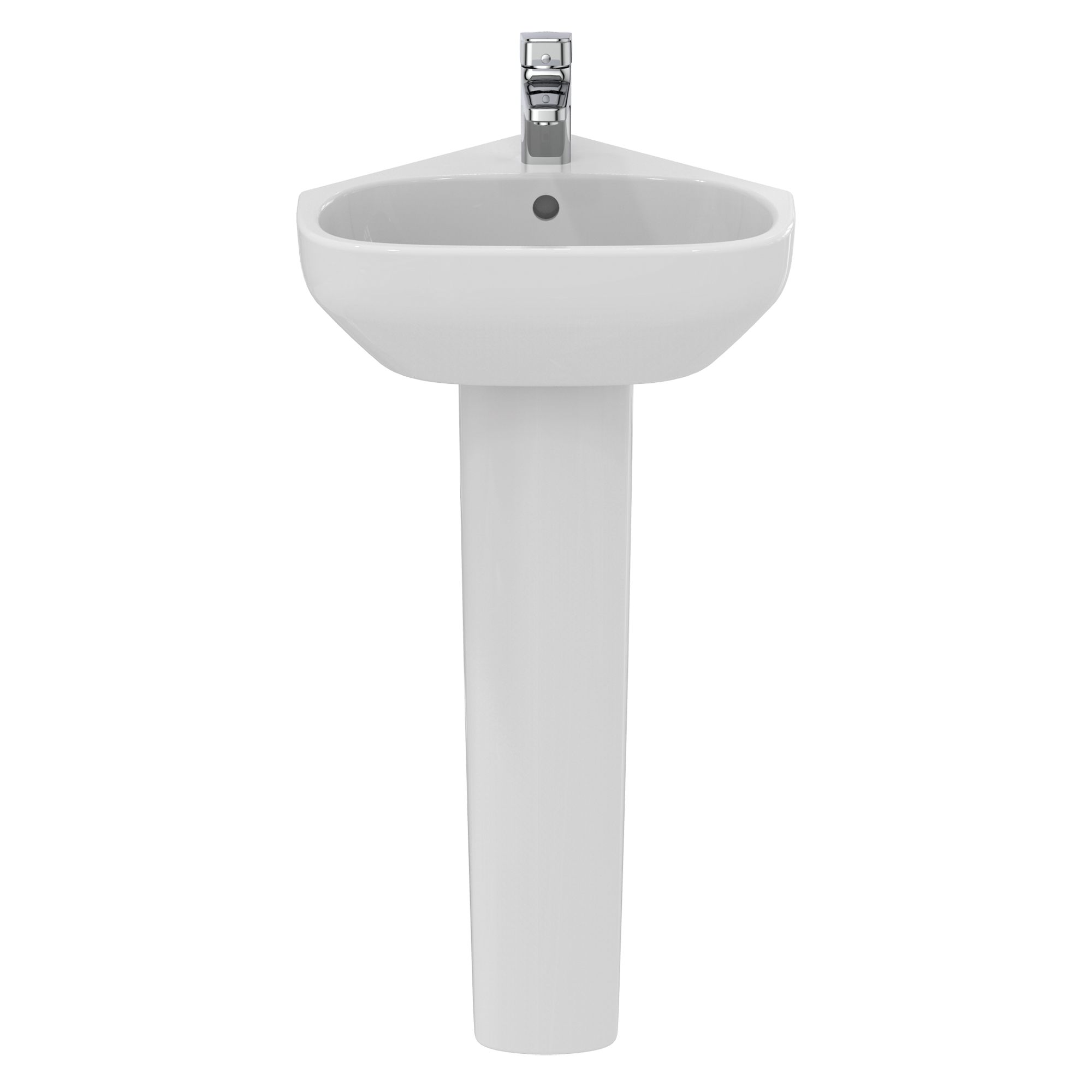 Ideal Standard i.life A Corner 450mm Cloakroom Basin & Full Pedestal