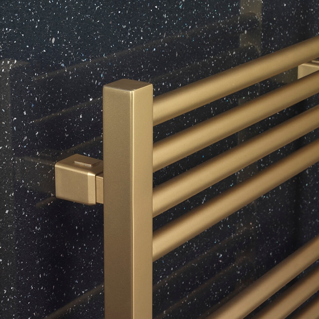 Crosswater MPRO Brushed Brass Heated Towel Rail