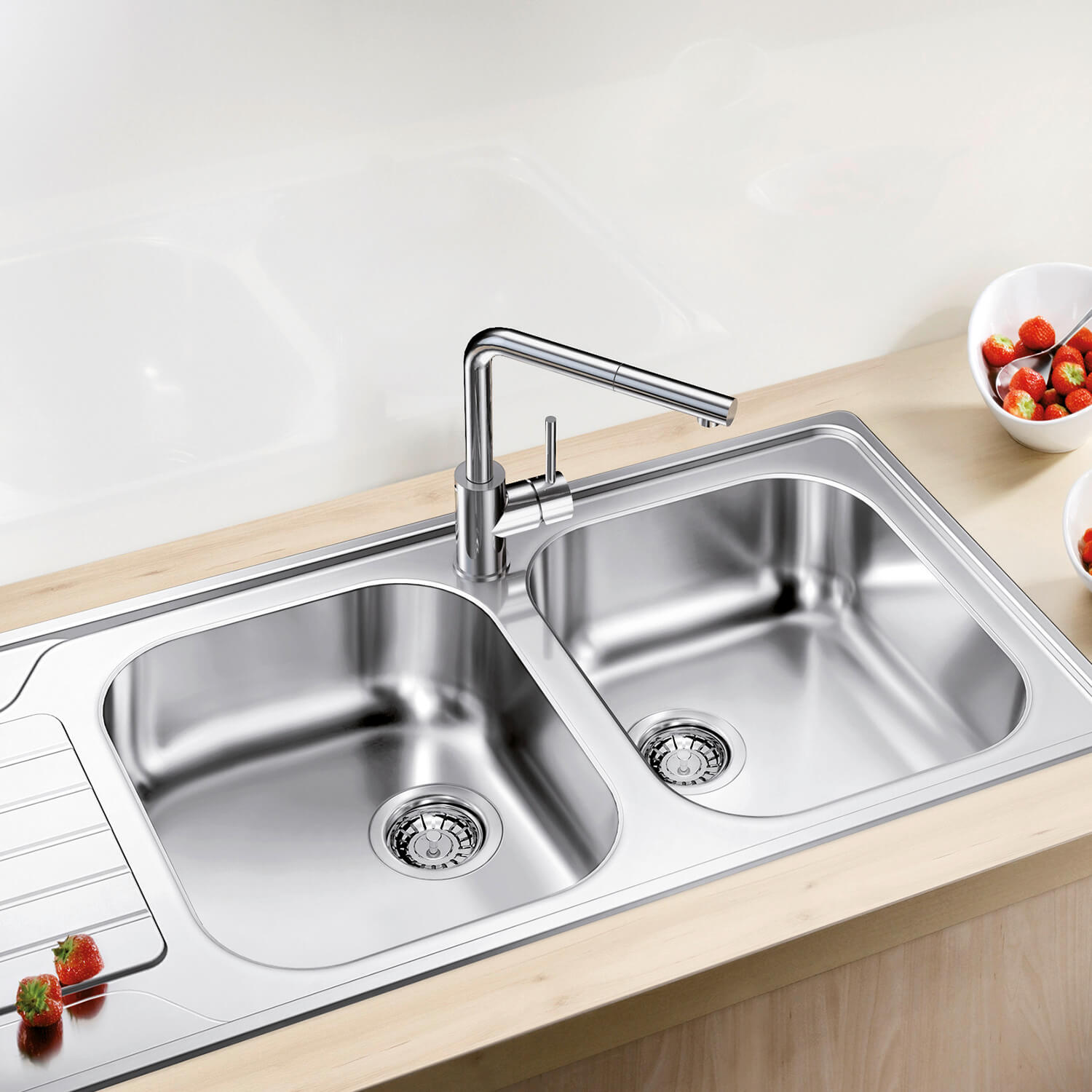 Blanco Mila-S Single Lever Mono Pull Out Kitchen Mixer Tap