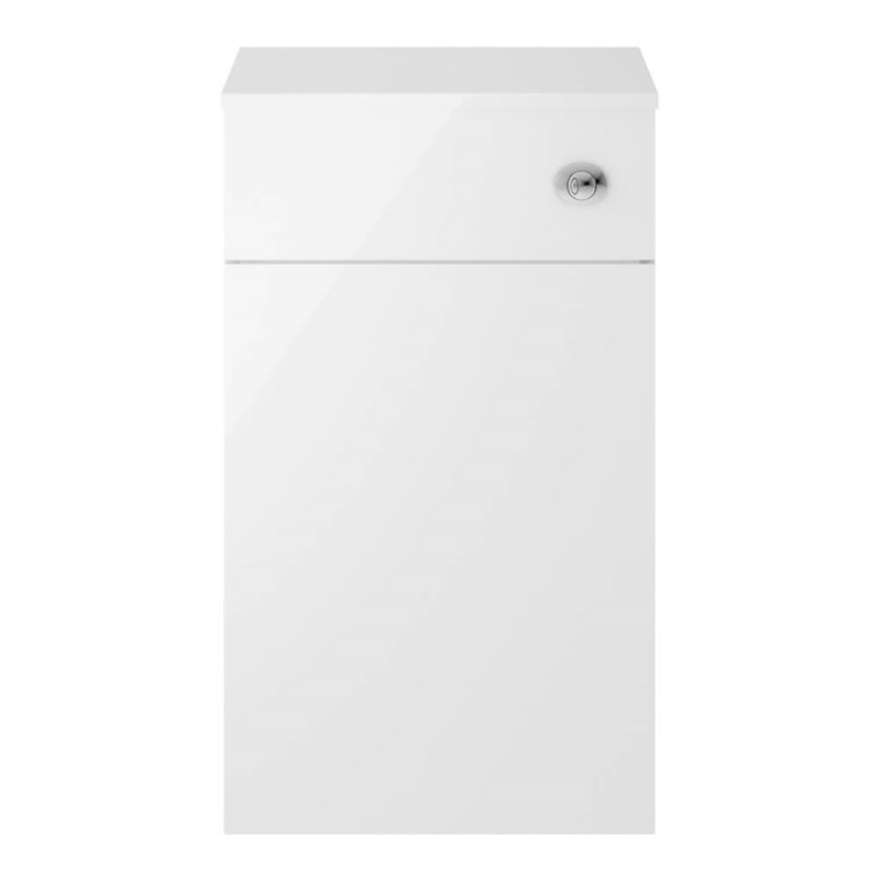 Emily 1000mm Combination Bathroom Toilet & 2 Door Sink Unit - Gloss White