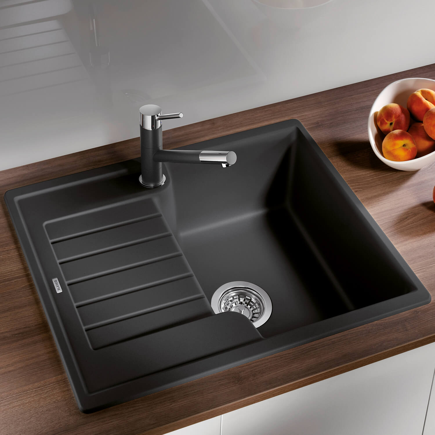 Blanco Kano Single Lever Mono Kitchen Mixer Tap with Silgranit Matching Finish