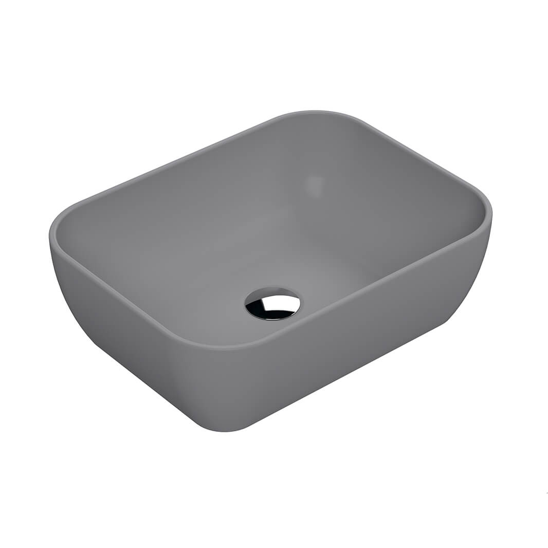 Harbour Soft Square Matt Finish Countertop Basin - 455 x 325mm