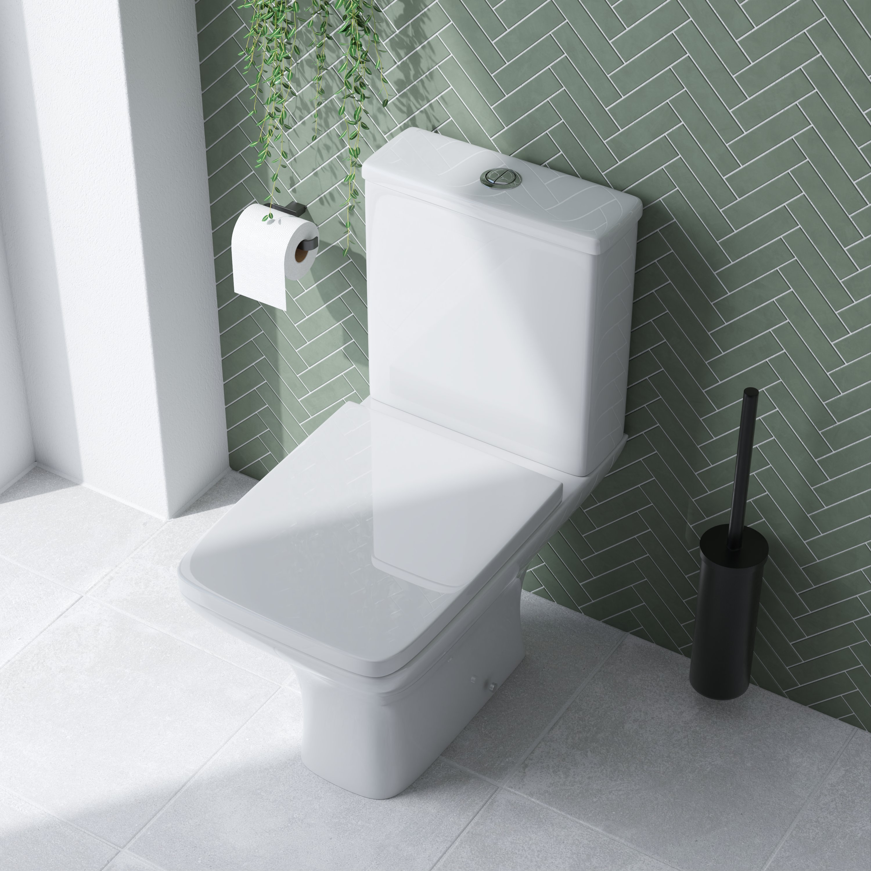 Emily Modern Bathroom Suite with Rimless Toilet 