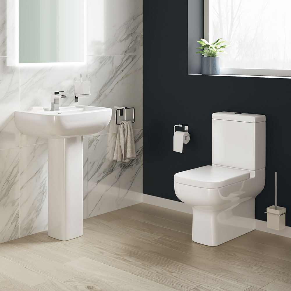 Harbour Iconic Modern Fully Back to Wall Toilet & Soft Close Seat