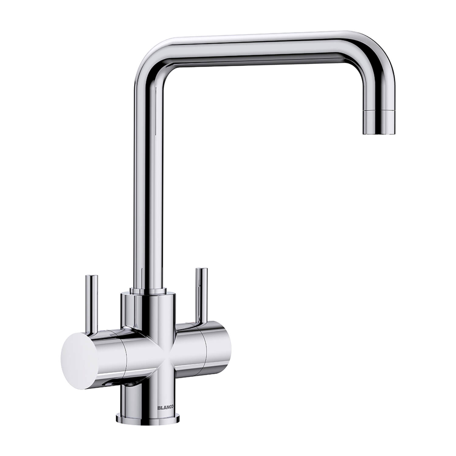 Blanco Jamia WRAS Approved Twin Lever Chrome Mono Kitchen Mixer Tap