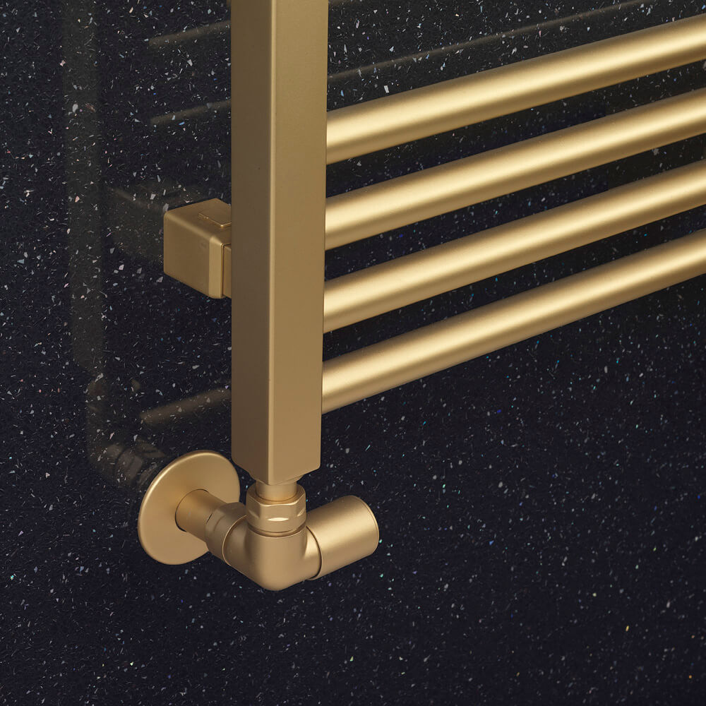 Crosswater MPRO Brushed Brass Heated Towel Rail
