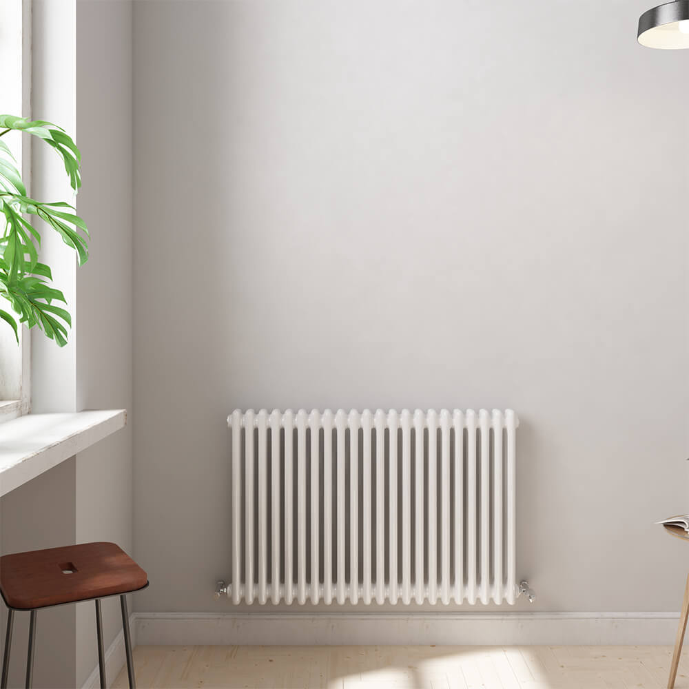 Brenton Olympus Horizontal 2 Column Radiator - White