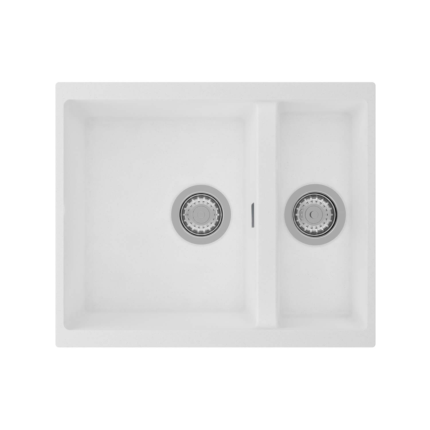 Clearwater Siena 1.5 Bowl Granite Composite Undermount Kitchen Sink & Waste - 555 x 460mm