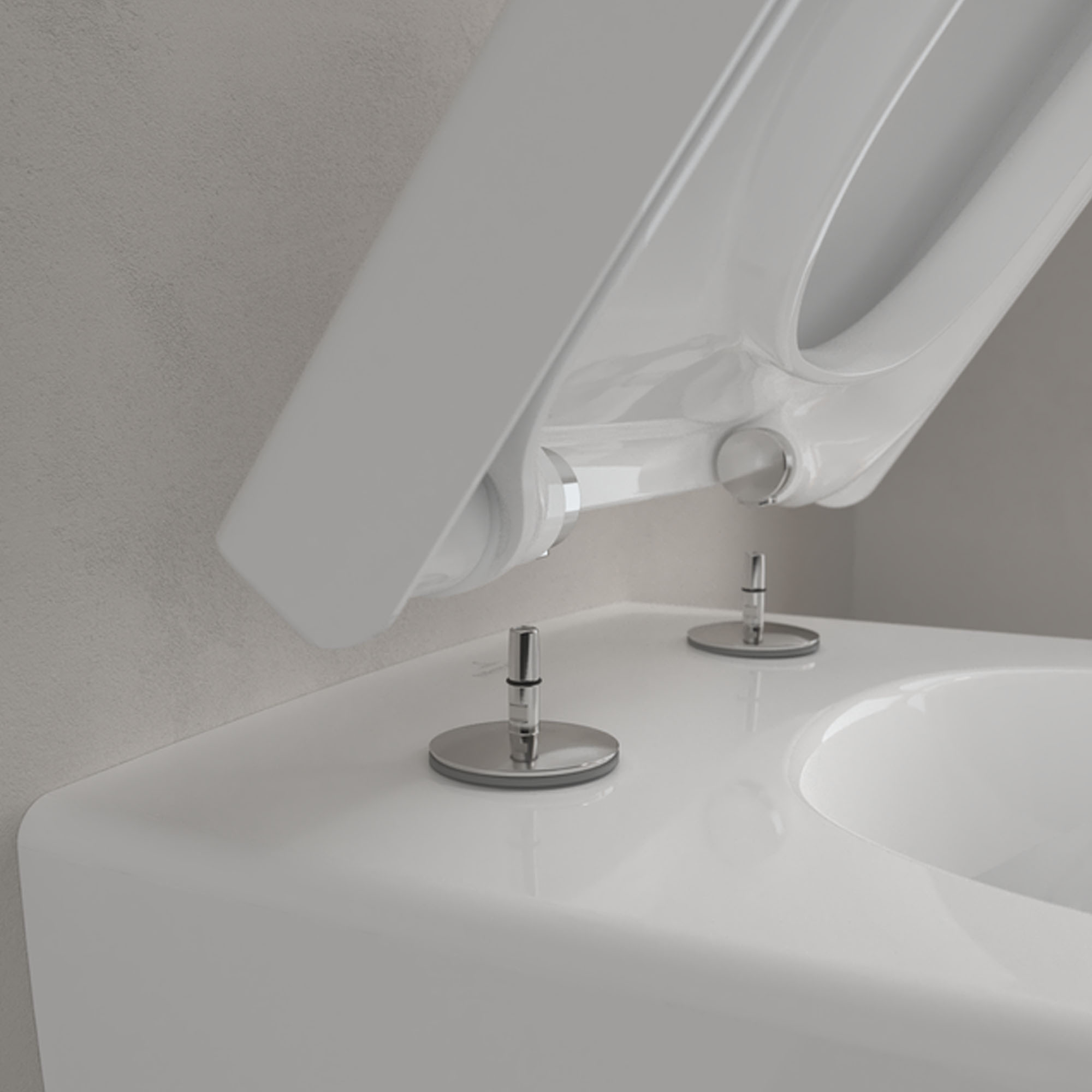 Villeroy & Boch ViConnect Pro 2.0 Frame with Arto Rimless Wall Mounted Toilet, Flush Plate & Soft Close Toilet Seat