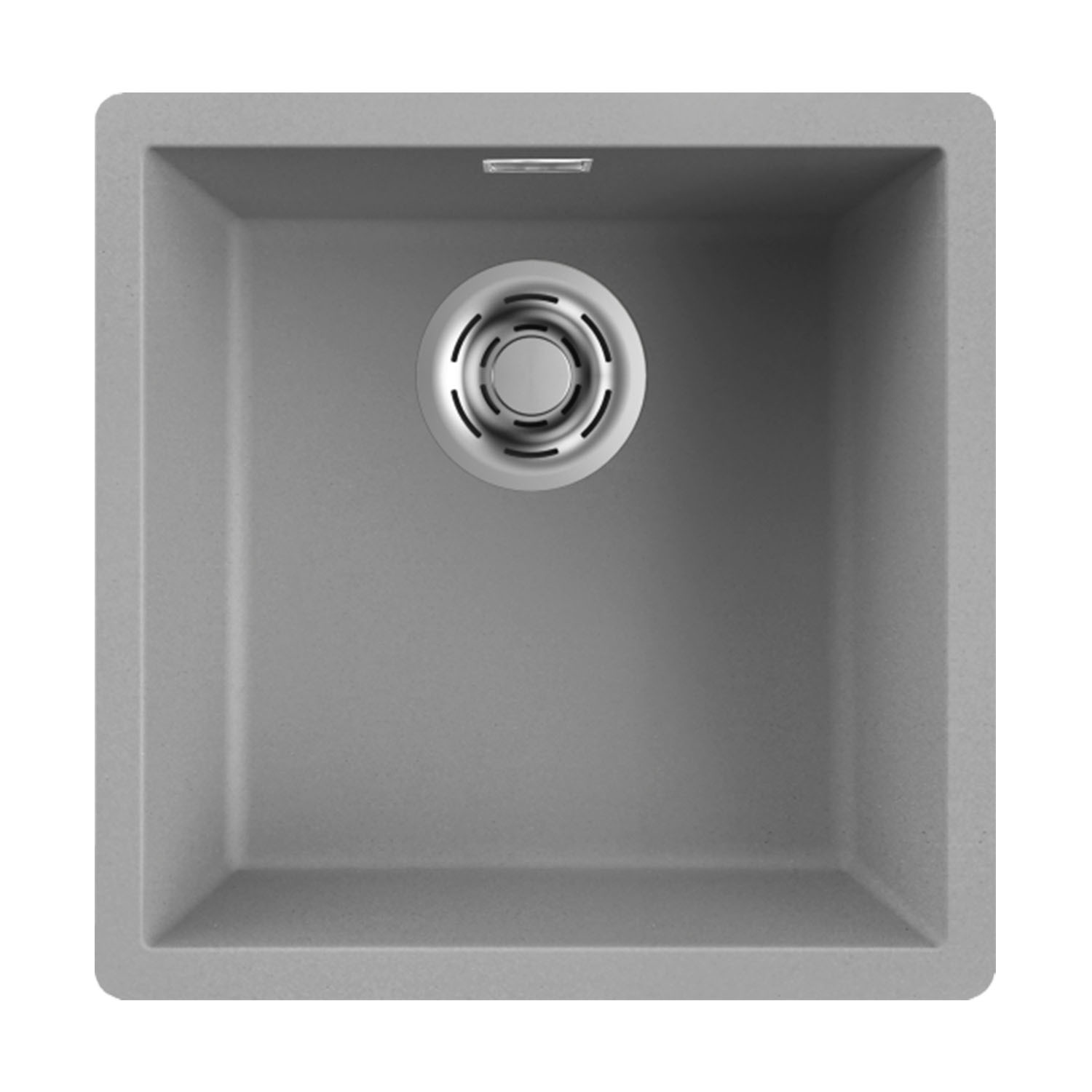 Reginox Multa 40 Single Bowl Granite Composite Inset / Undermount Kitchen Sink & Waste - 456 x 456mm