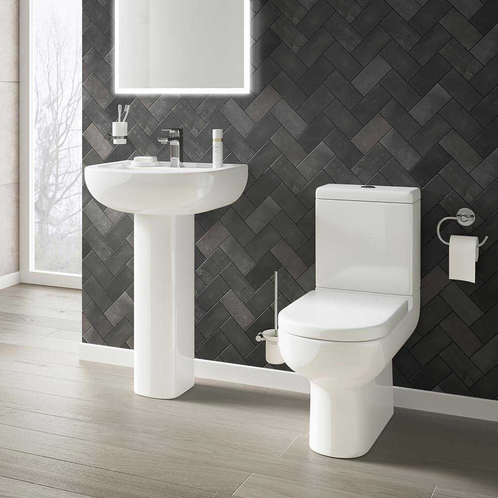 Harbour Grace Compact Close Coupled Toilet & Soft Close Seat