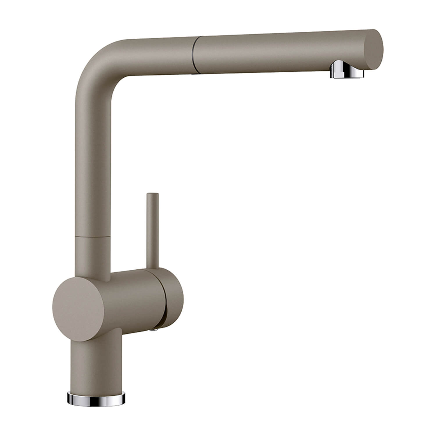 Blanco Linus-S Vario Single Lever Mono Pull Out Kitchen Mixer Tap with Silgranit Matching Finish
