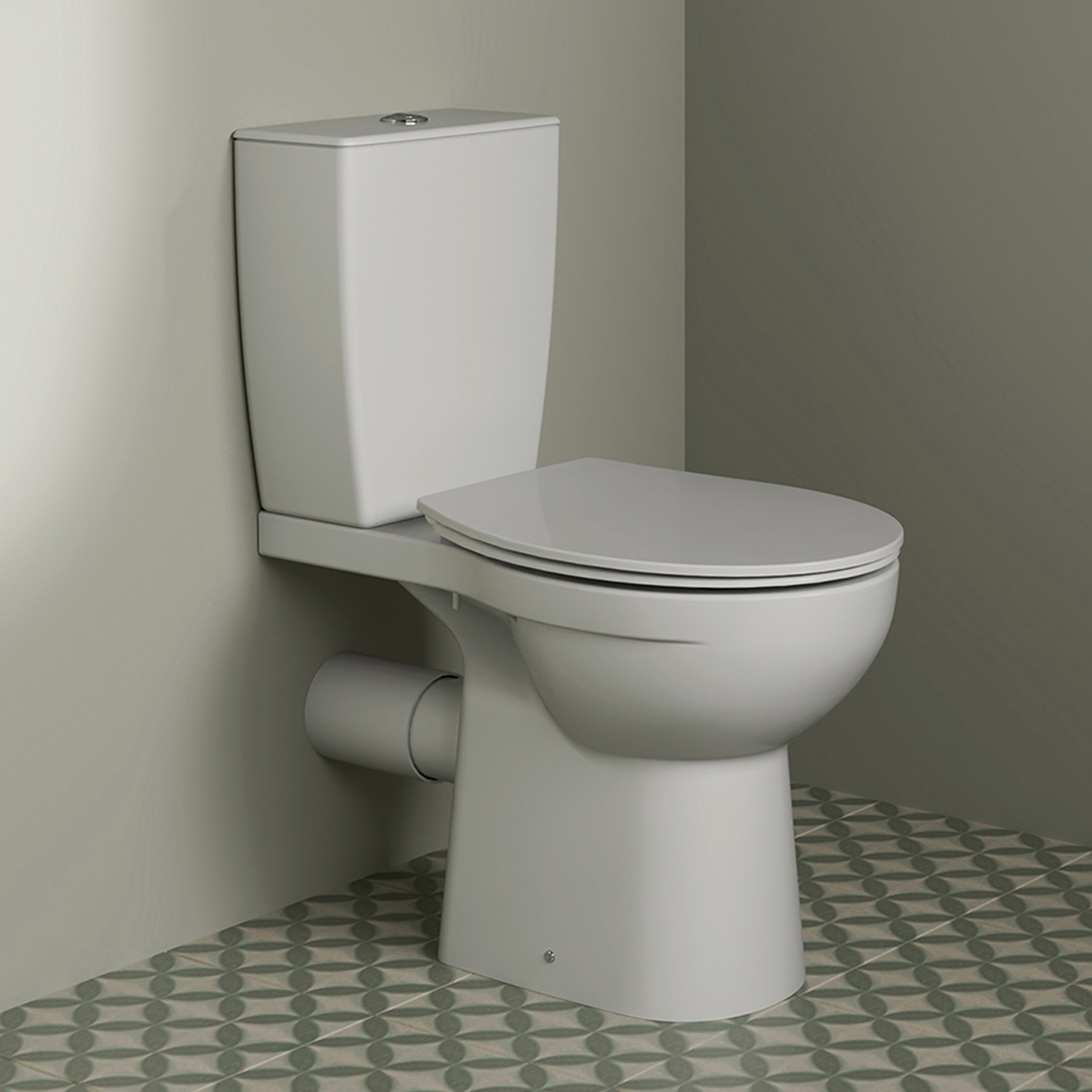 Ideal Standard Eurovit+ Close Coupled Toilet with Soft Close Seat