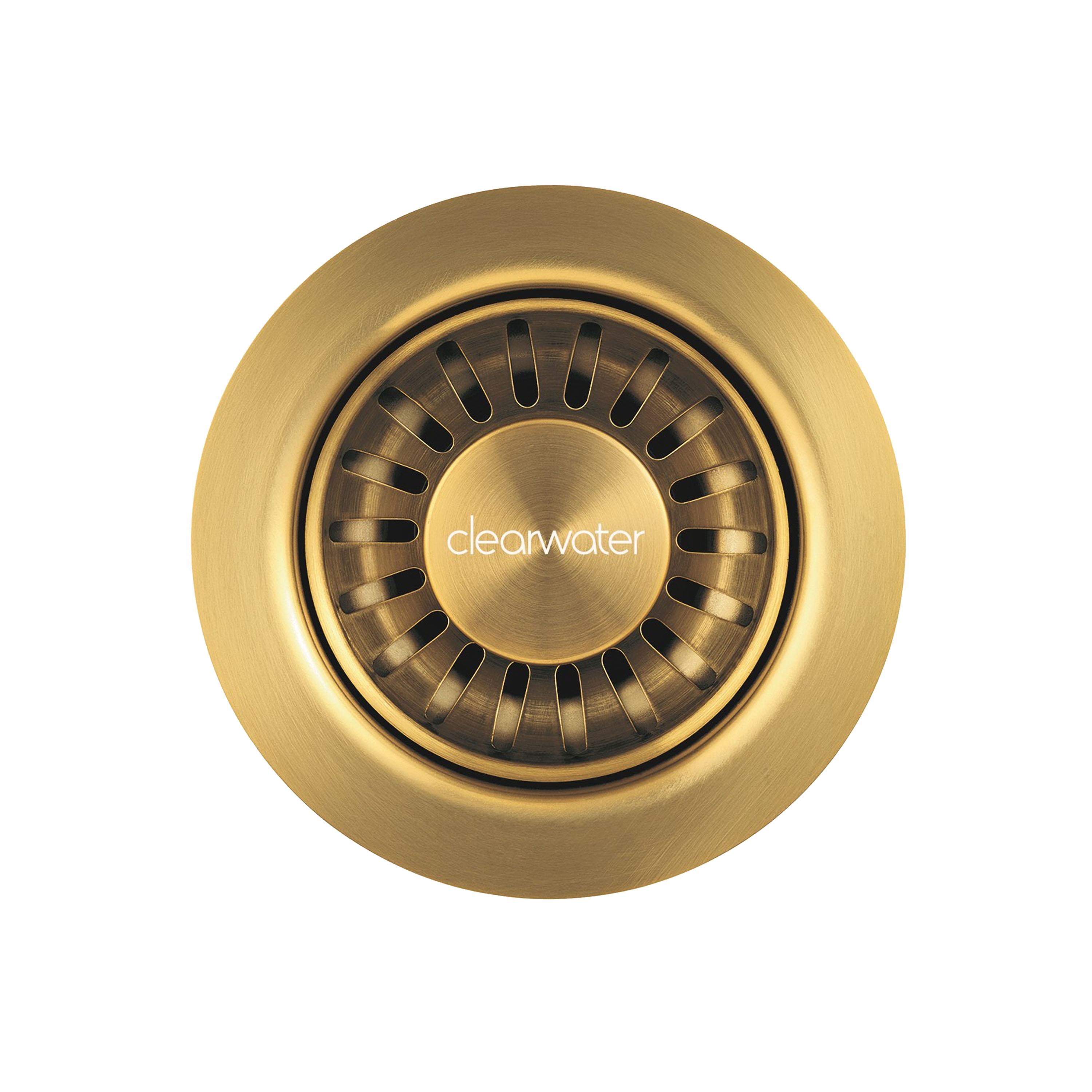 Clearwater Artisan Brass 90mm Kitchen Basket Strainer Waste