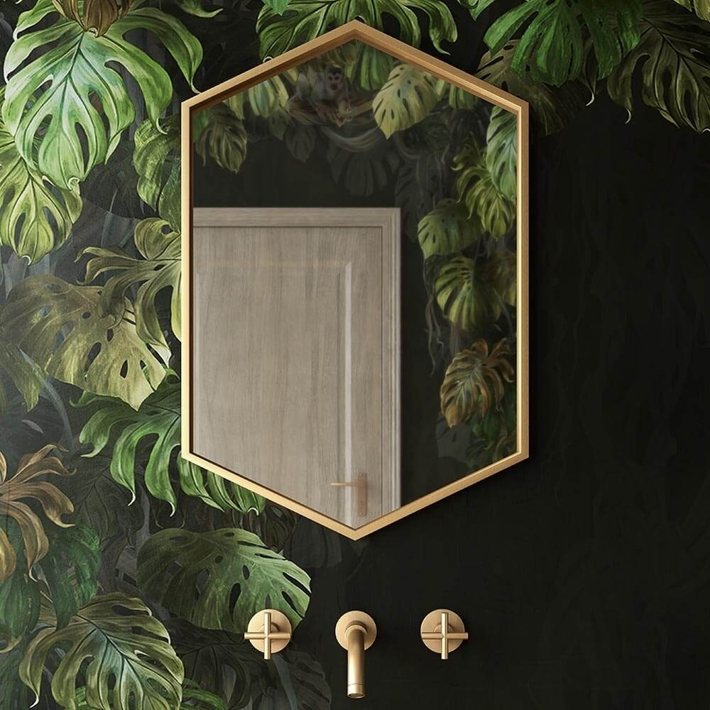 Origins Living Docklands Hexagonal Mirror