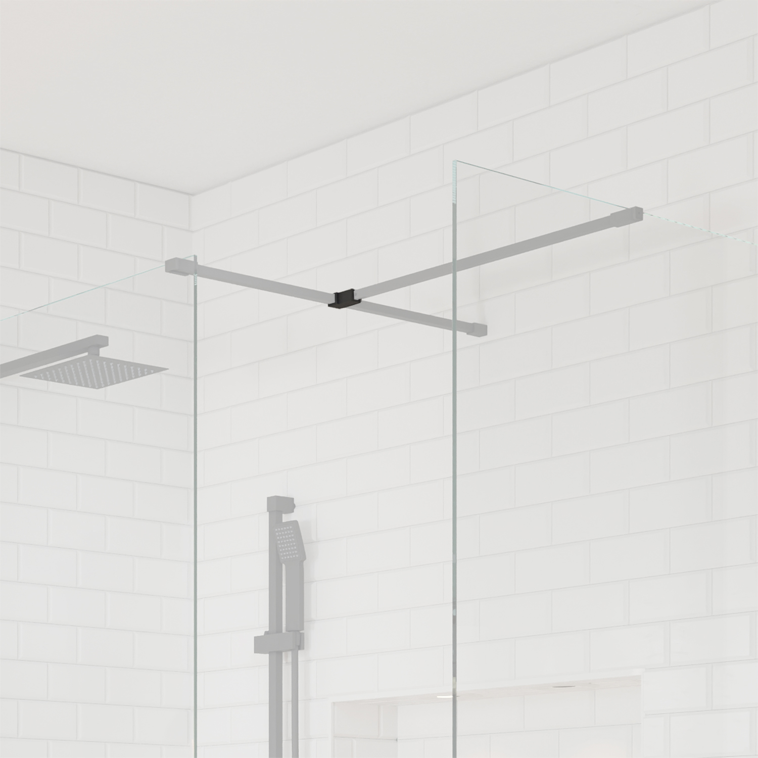 Harbour i8 Matt Black T-Piece Join for 2 Panels