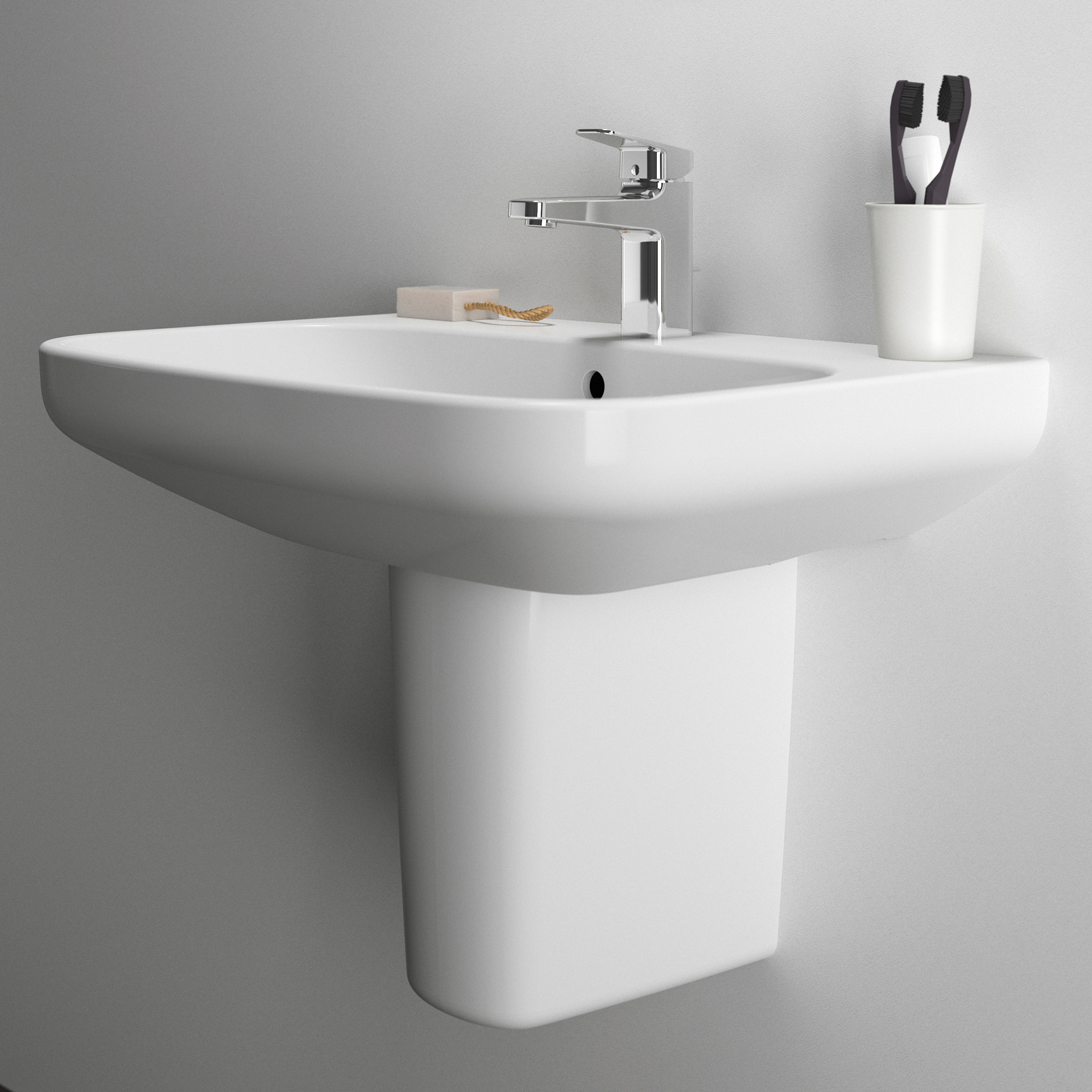 Ideal Standard i.life A Basin & Pedestal