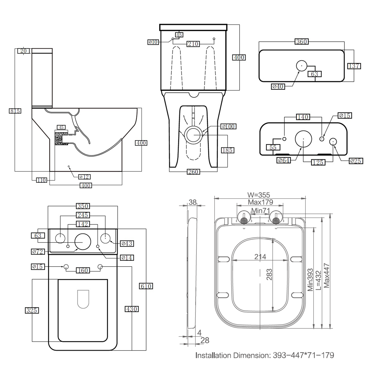 Harbour Icon Bathroom Suite with Rimless Toilet & Double Ended Bath