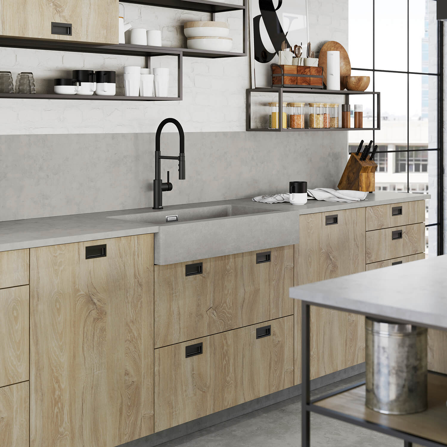 Blanco Catris-S Flexo Single Lever Pull Out Kitchen Mixer Tap with Dual Spray