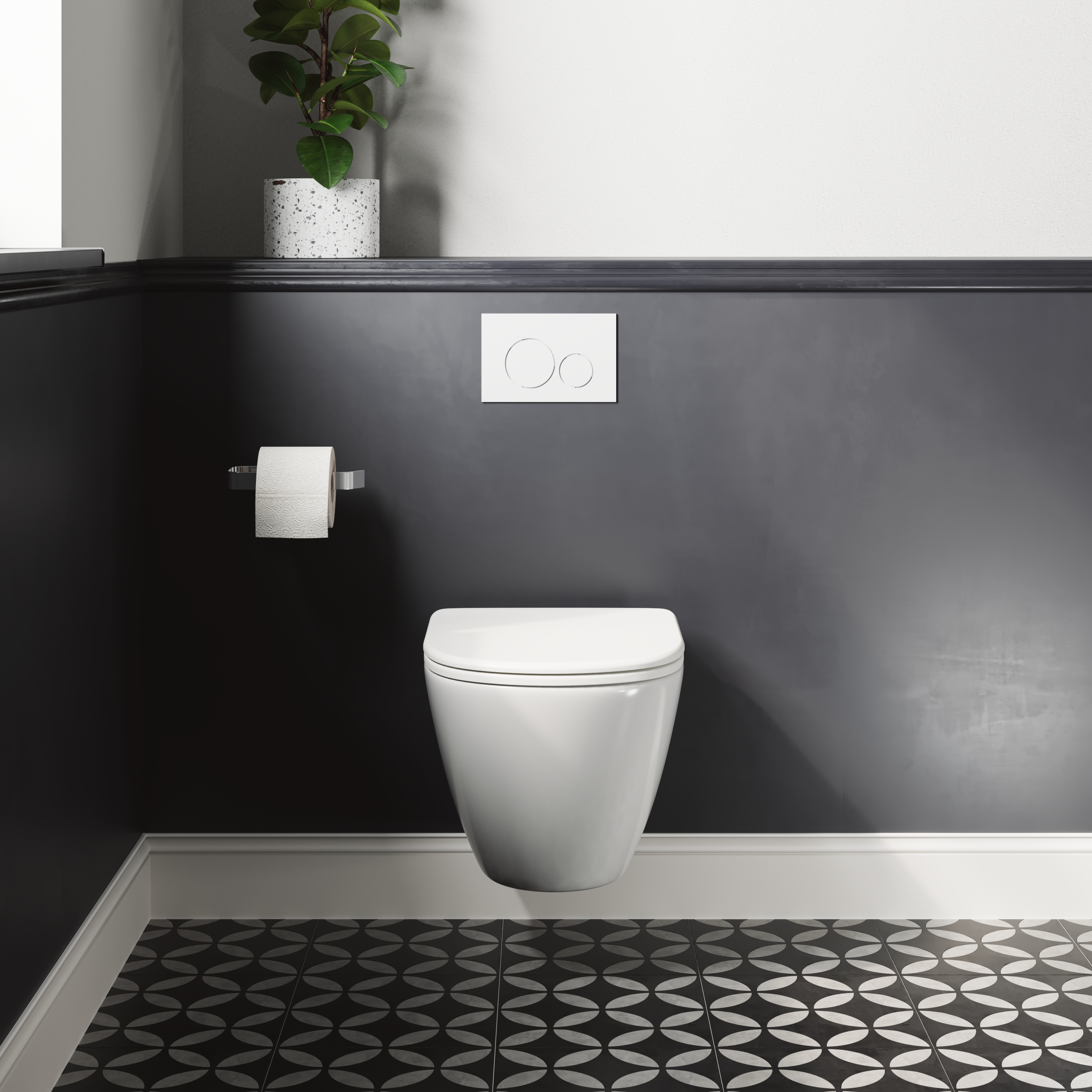 Harbour Clarity Rimless Wall Hung Toilet & Soft Close Seat