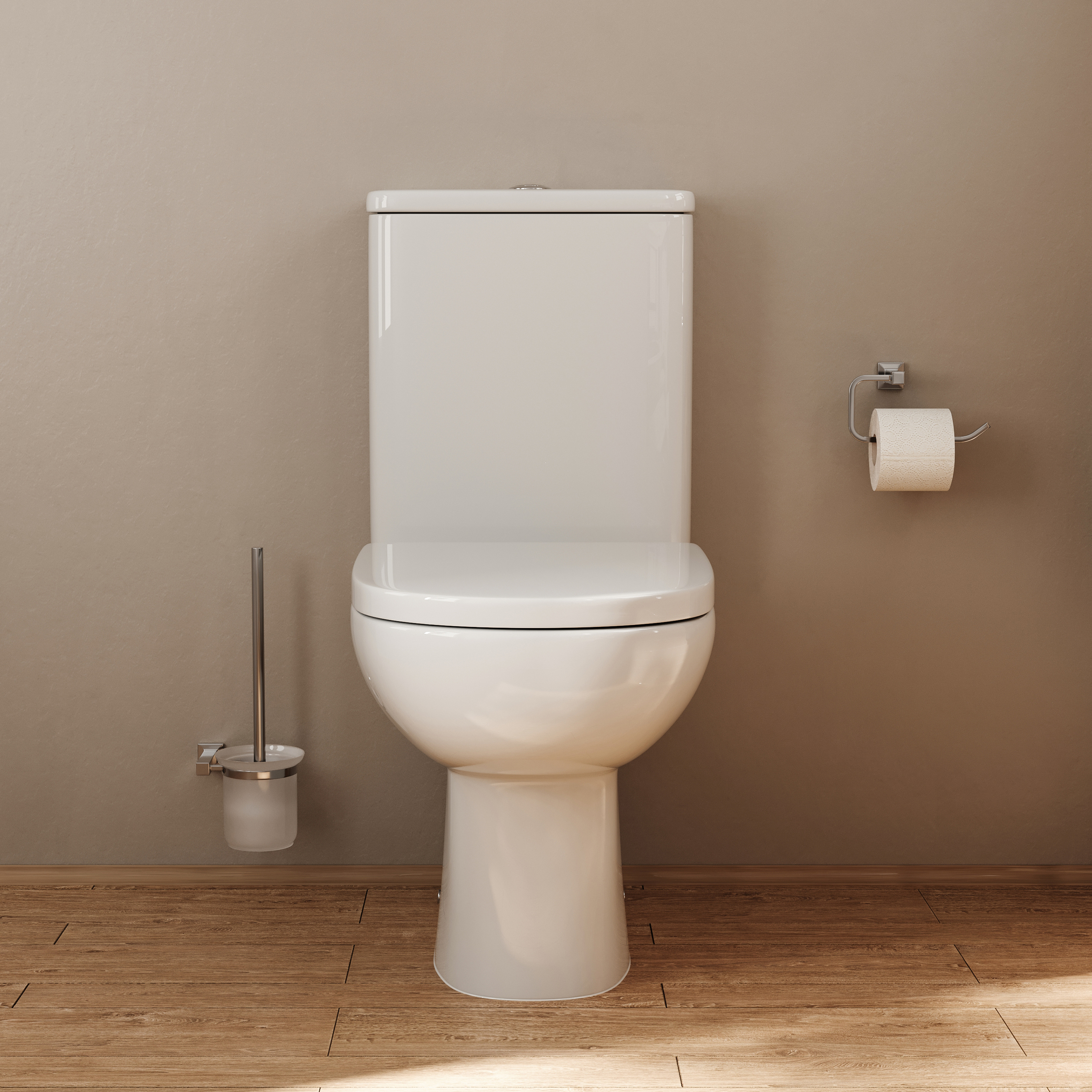 Anderson Rimless Close-Coupled Toilet & Soft Close Seat