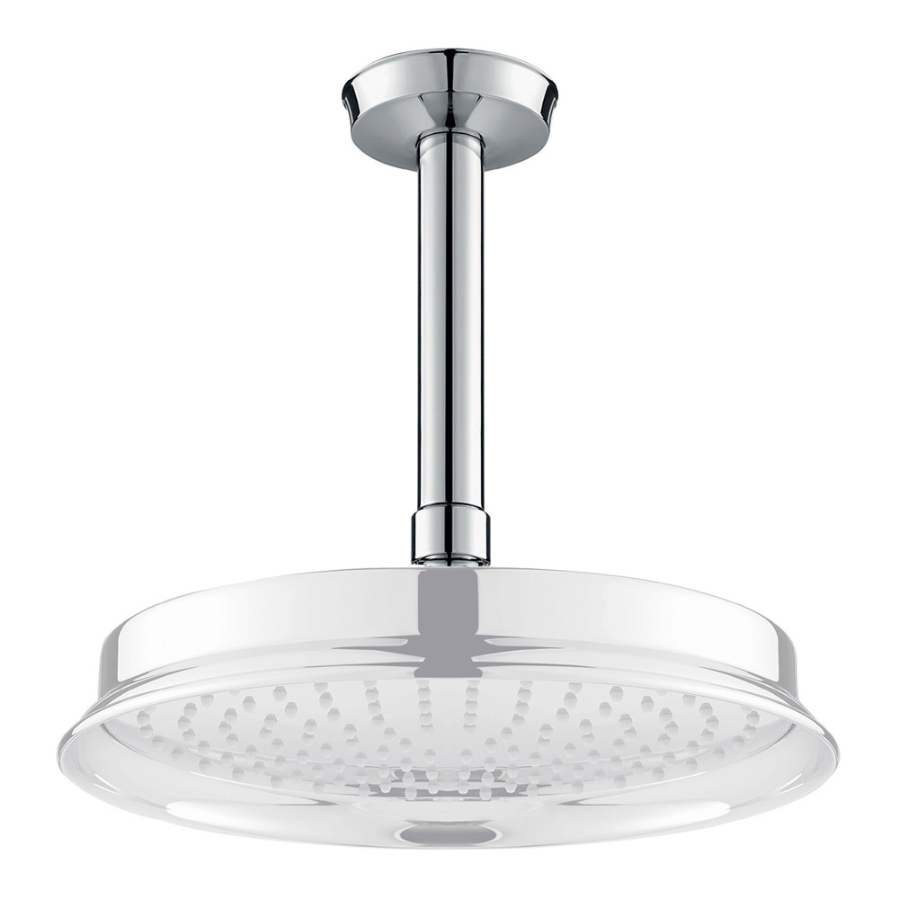 Flova Liberty 120mm Ceiling Mounted Shower Arm - Chrome