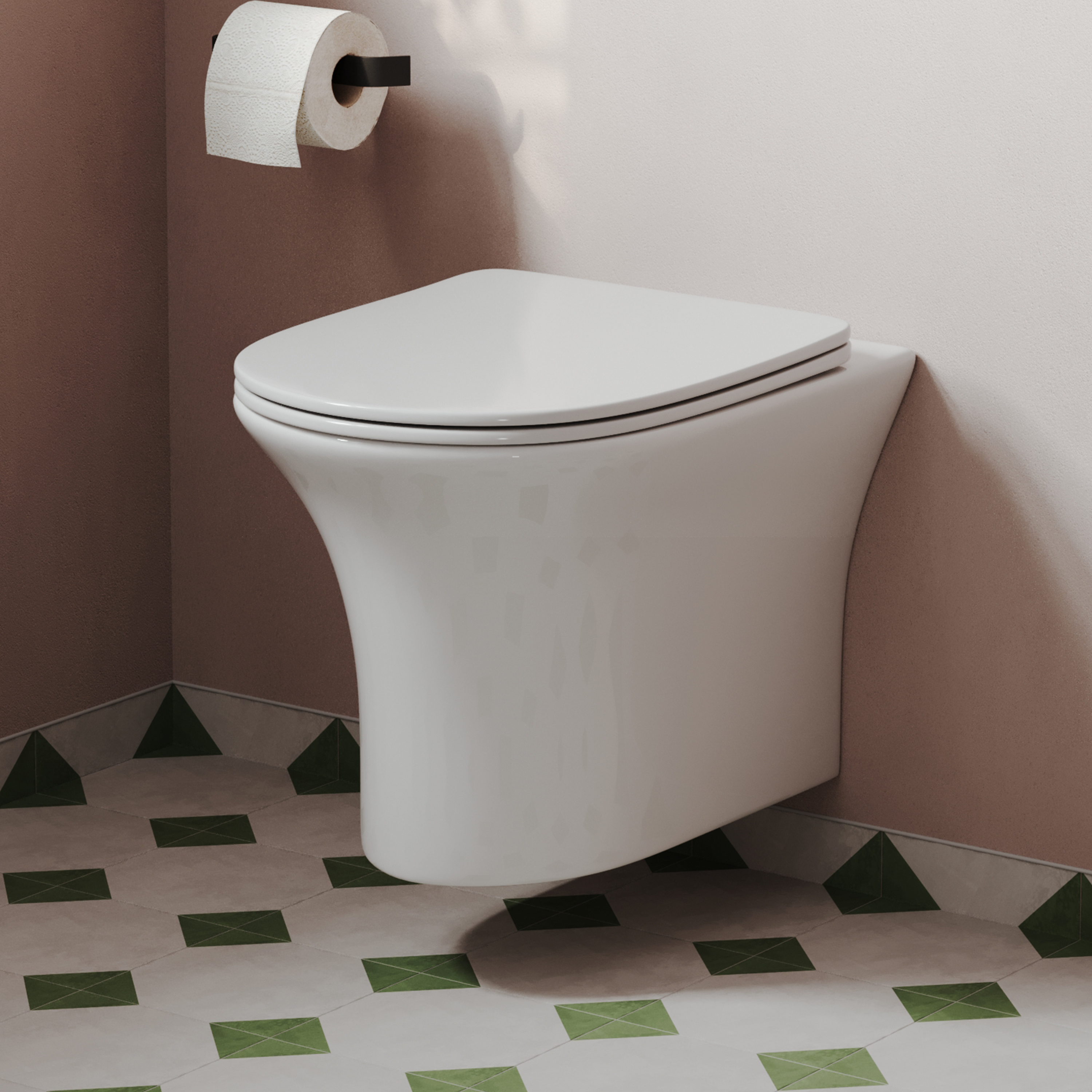 Lydia Rimless Wall Hung Toilet & Soft Close Seat