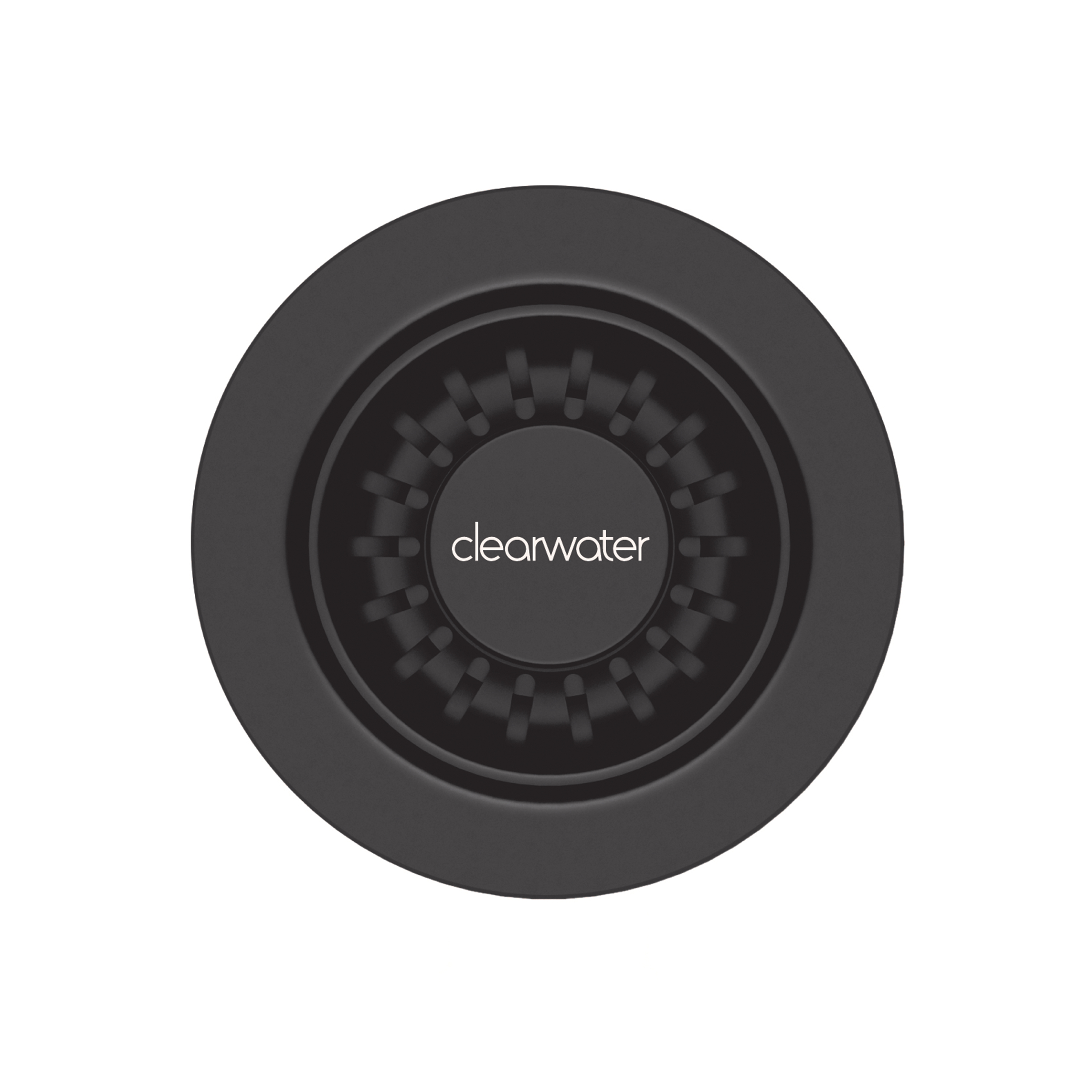 Clearwater Matt Black 90mm Kitchen Basket Strainer Waste