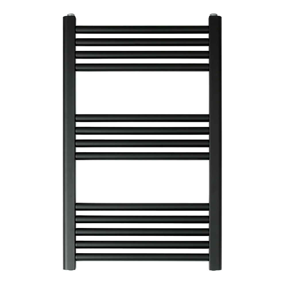 EliteHeat Steel Ladder Heated Towel Rail 25mm Bars - Matt Black
