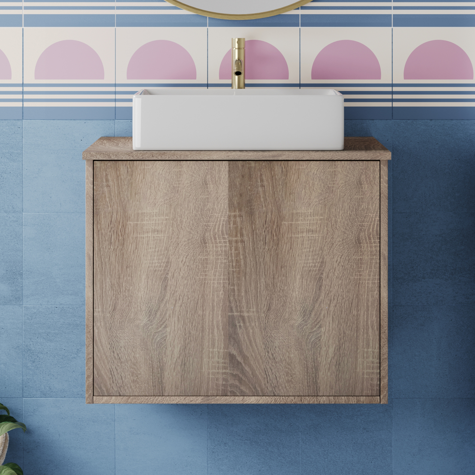 Billy 600mm Wall Hung Vanity Unit & Countertop