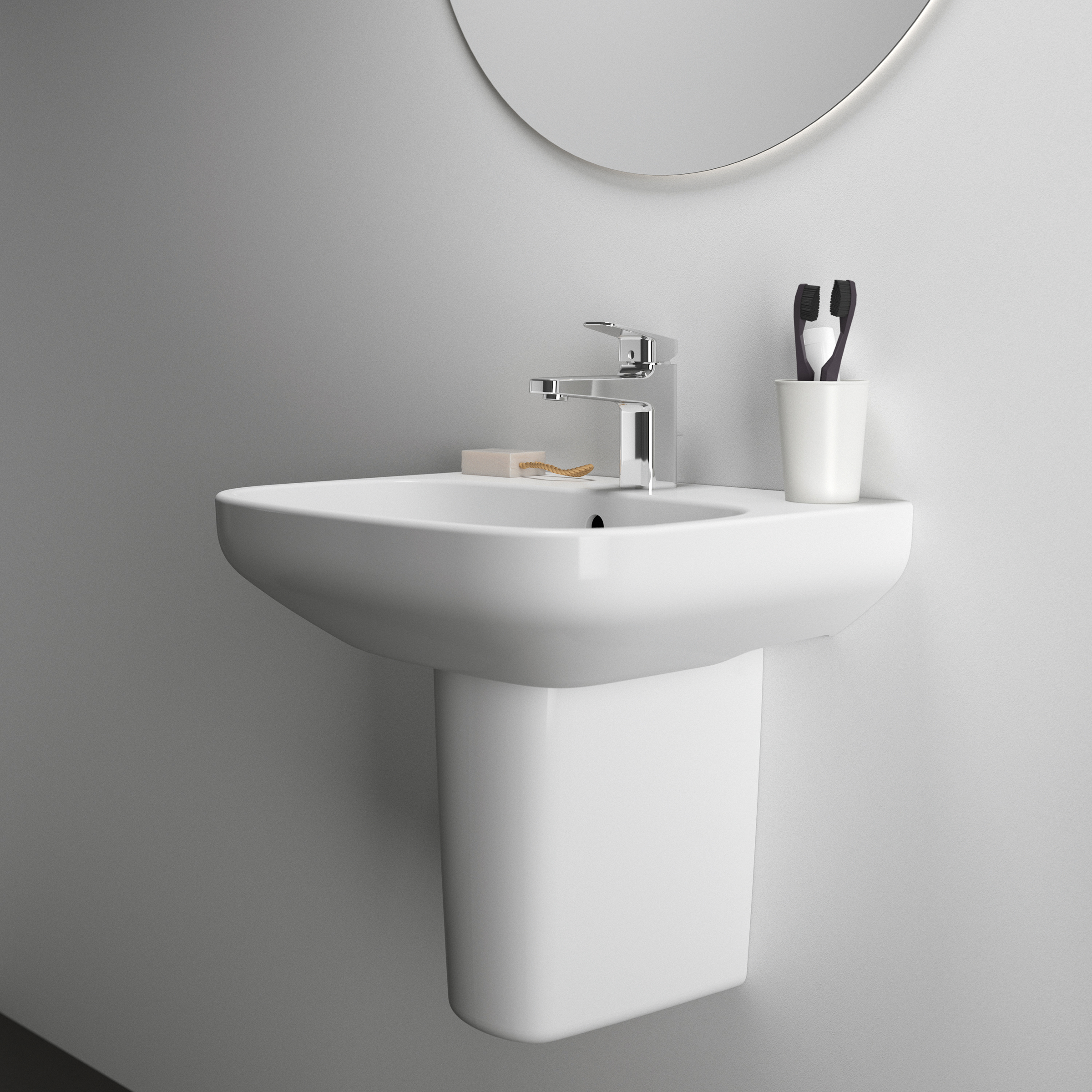 Ideal Standard i.life A Basin & Pedestal