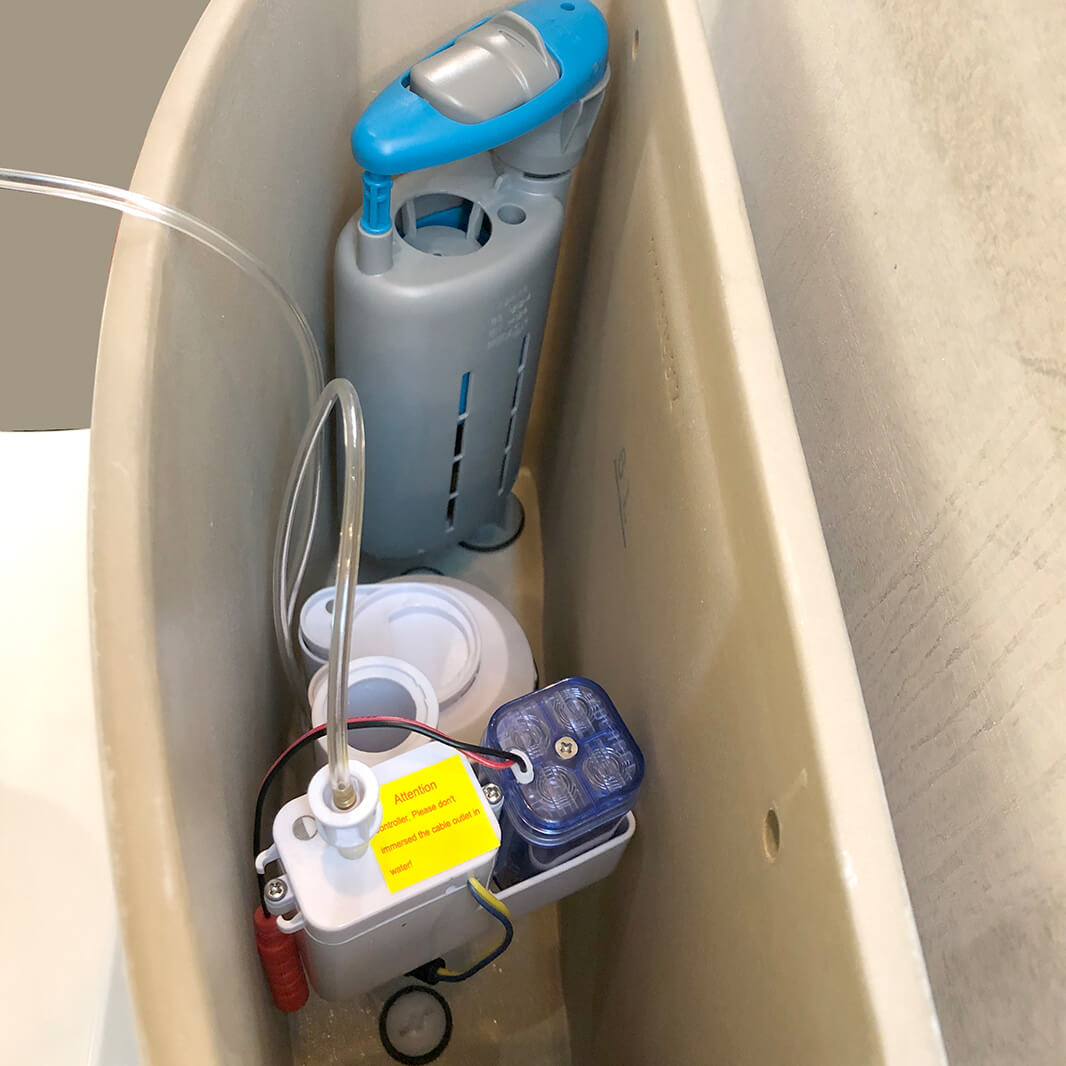 Drench No Touch Infrared Hands Free Toilet Flush Conversion Kit